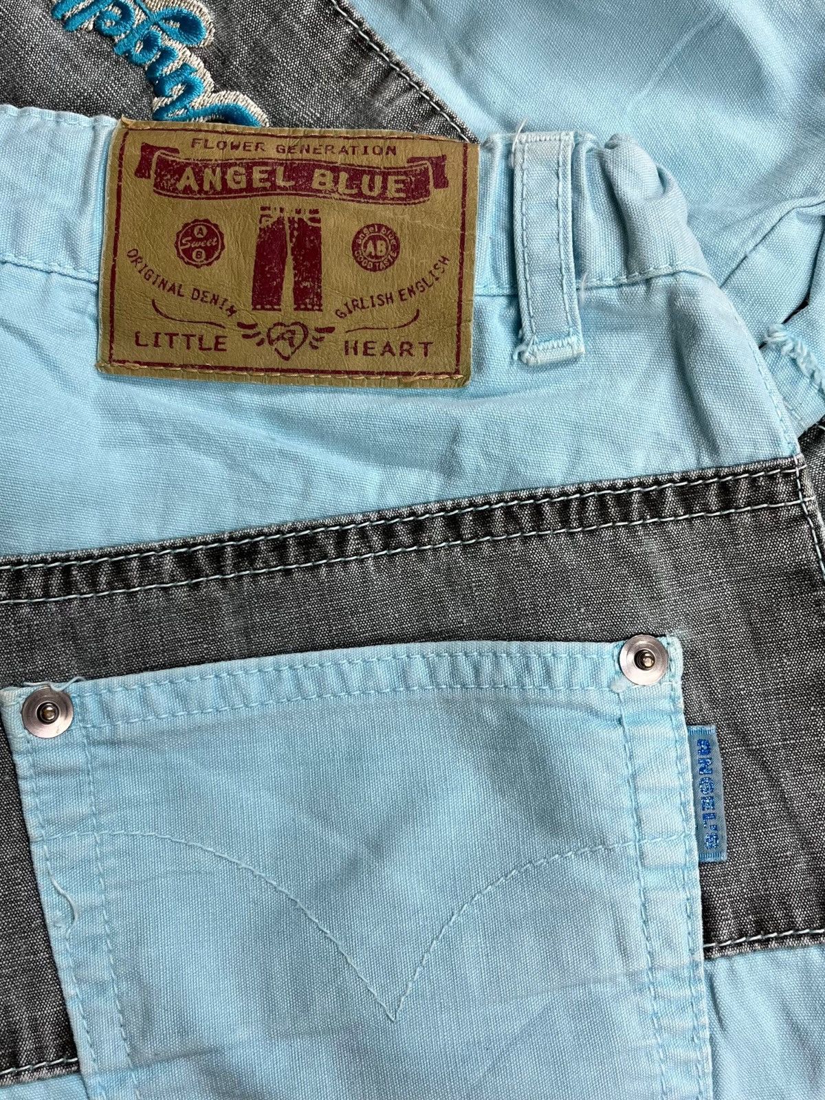 Angel Blue × Hysteric Glamour × Japanese Brand 2000s Angel Blue - Patchwork Hagi Pants Size US 29 - 11 Thumbnail