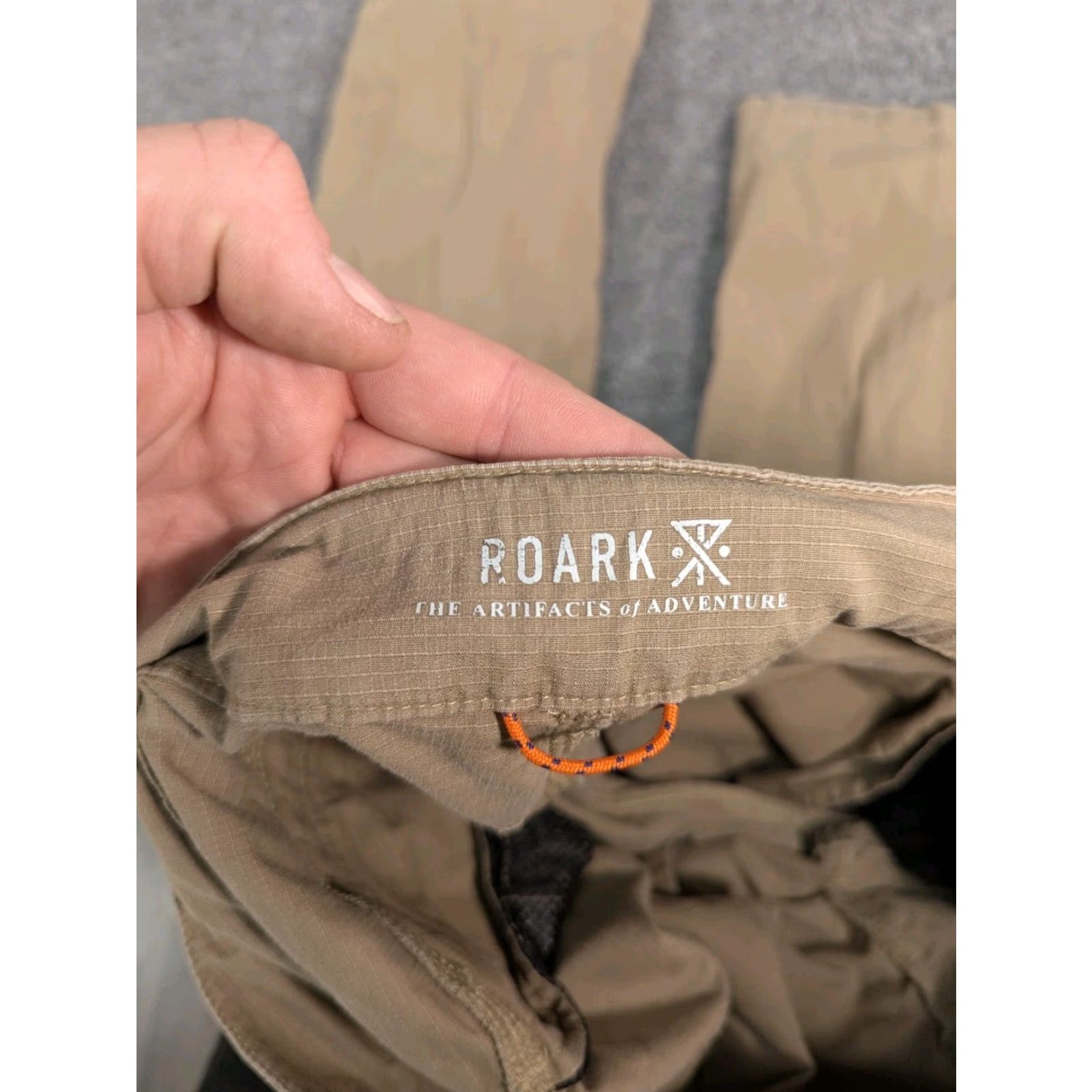 Roark Roark Pants Mens 32 Campover Ripstop Cargo Belted Outdoor Hiking Brown Slim Straight Size US 32 / EU 48 - 4 Thumbnail