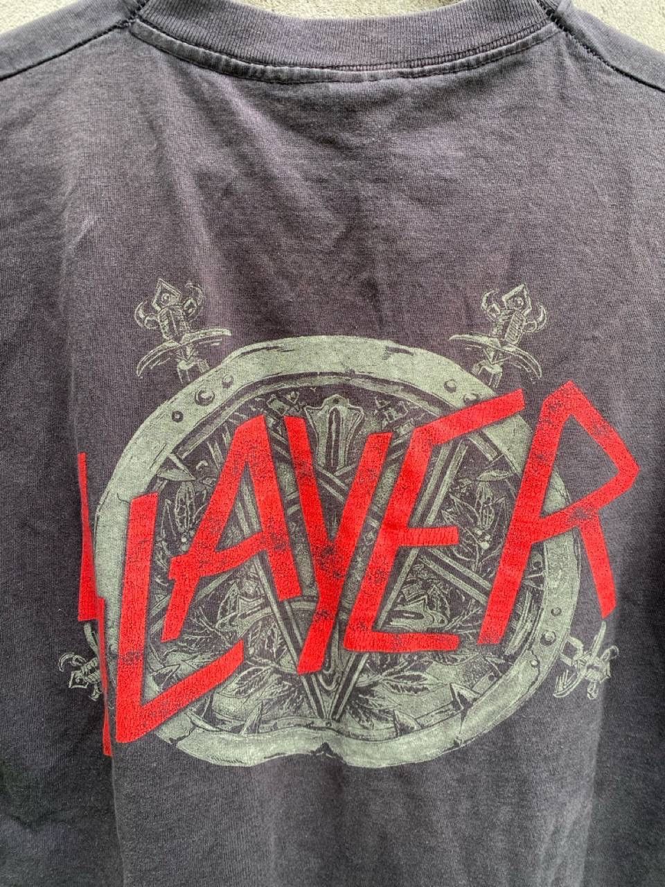 Vintage Slayer Eagle with shield black t-shirt Size US M / EU 48-50 / 2 - 4 Thumbnail