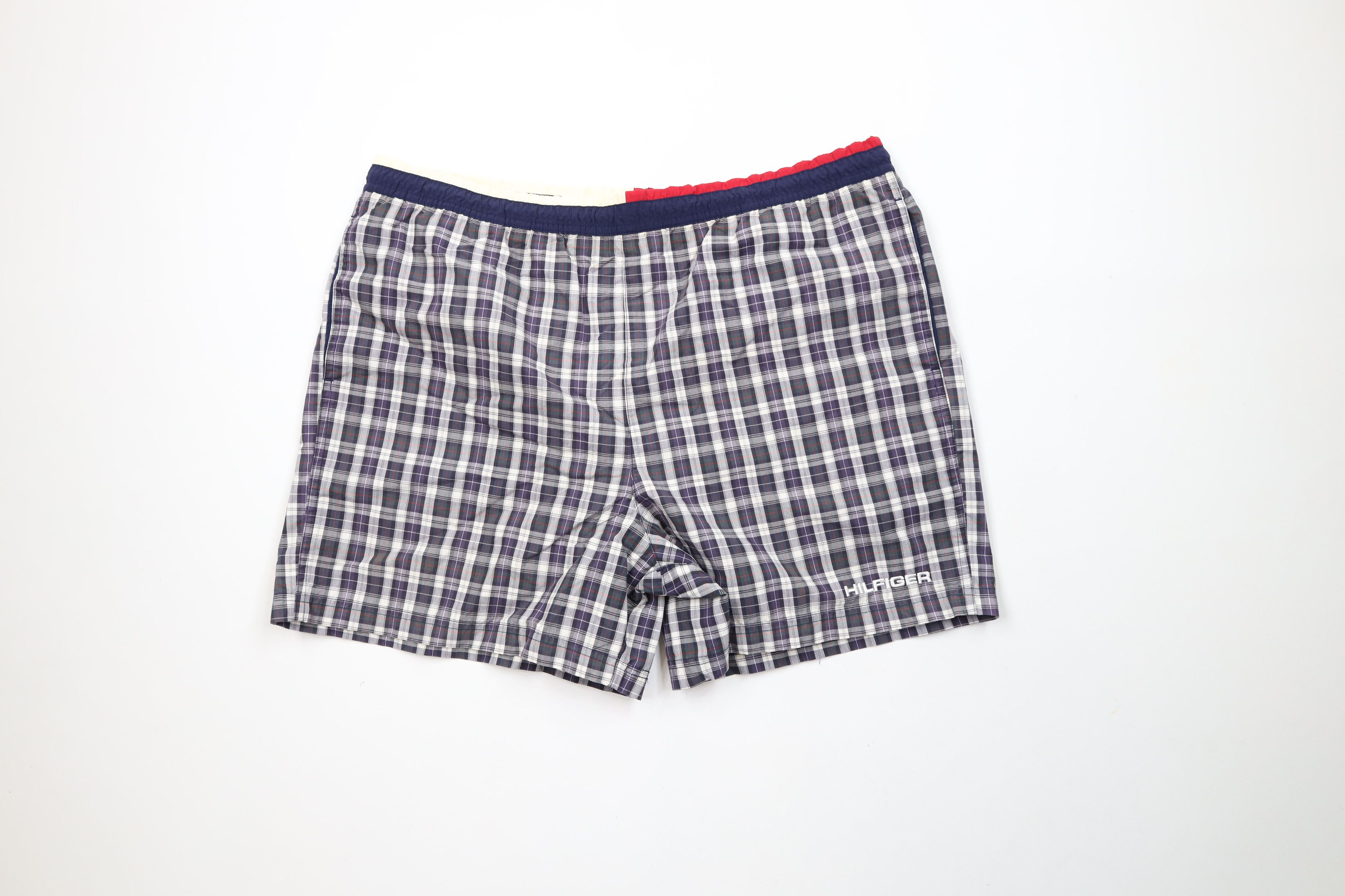 Tommy Hilfiger × Vintage Vintage 90s Tommy Hilfiger Above Knee Shorts Swim Trunks Size US 34 / EU 50 - 1 Thumbnail