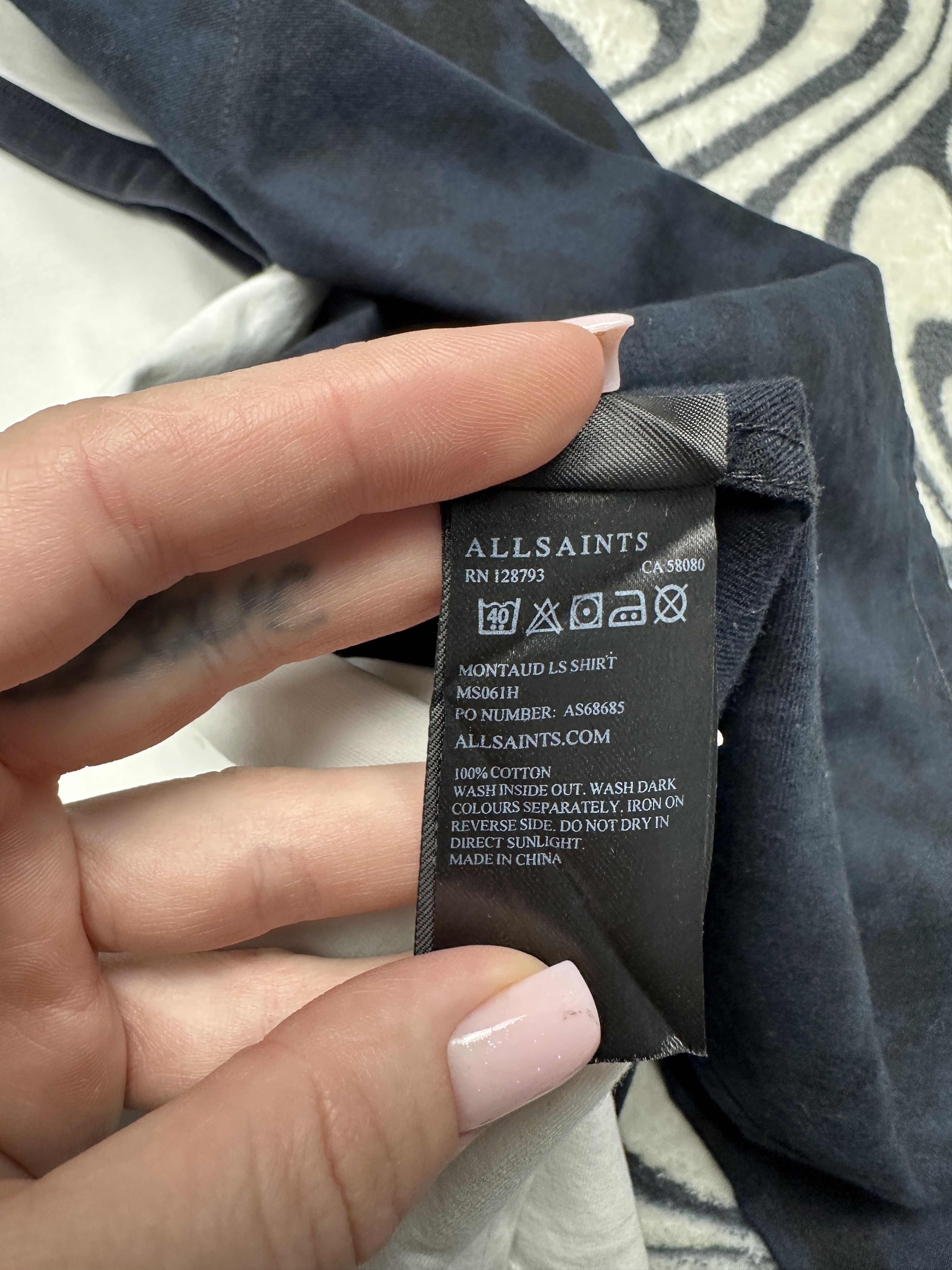 Allsaints AllSaints Mens Montaud Flannel Camo Shirt Size US XS / EU 42 / 0 - 4 Thumbnail