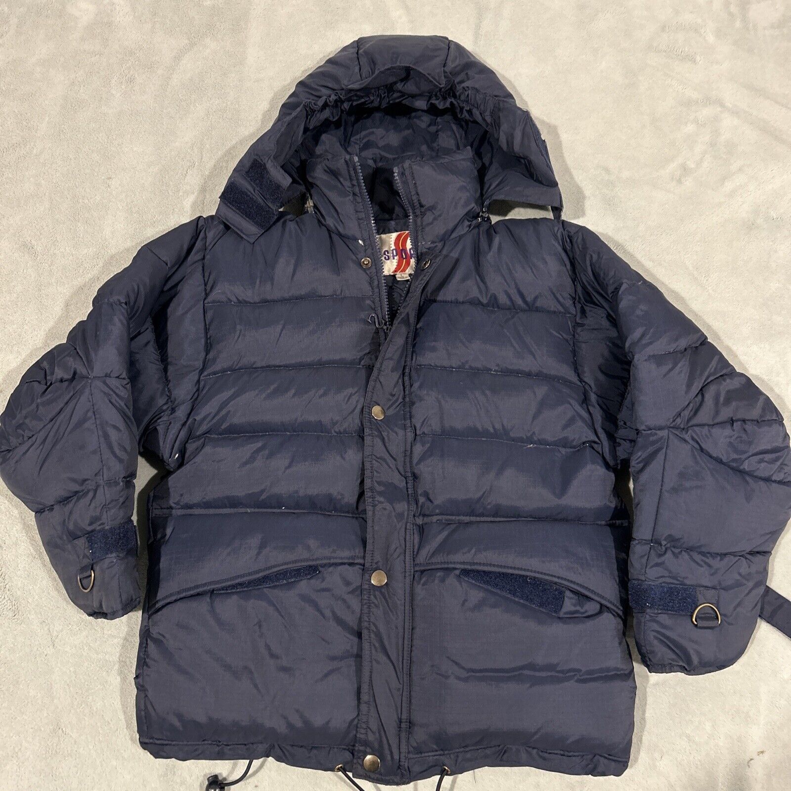 Triple F.A.T. Goose VTG 80s Downed Puffer Hoodie Womens Small Chest 19 Parka Size S / US 4 / IT 40 - 2 Thumbnail