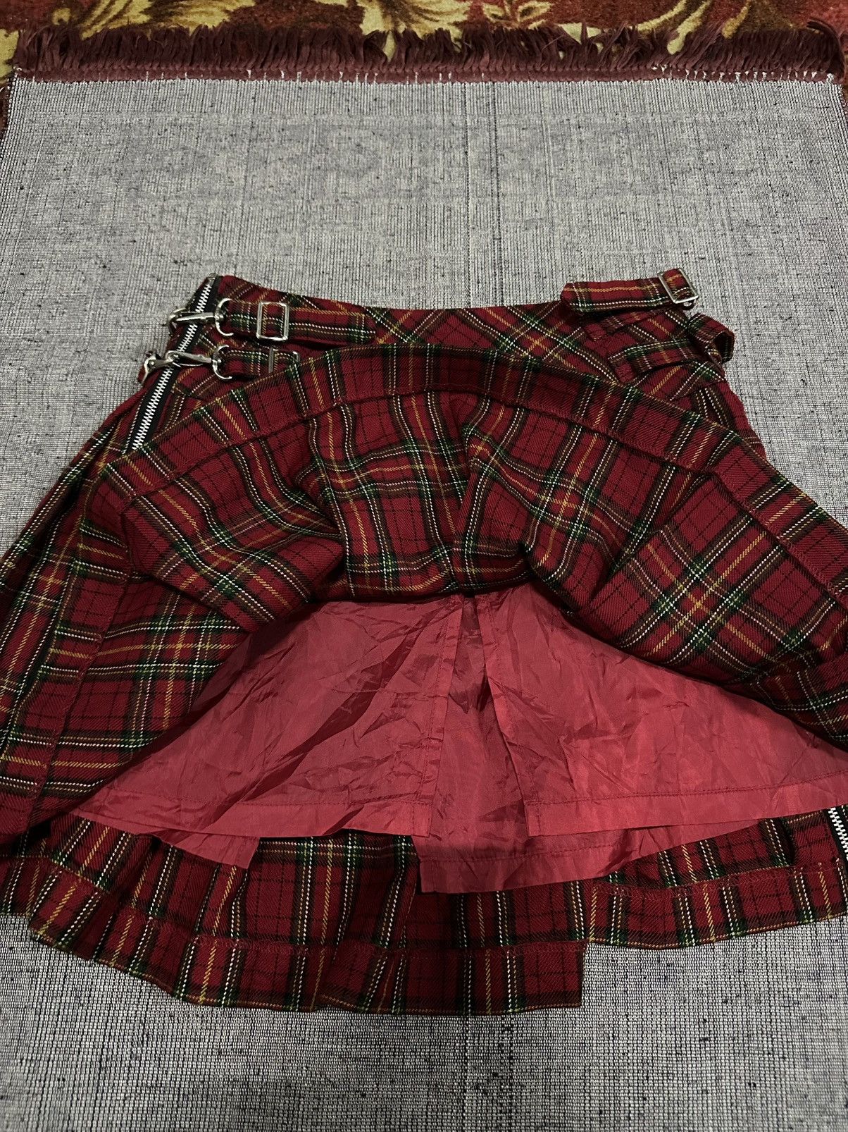 If Six Was Nine Vintage CHOOP Japan Tartan Punk Goth Hypebeast RARE Skirts Size 26" / US 2 / IT 38 - 6 Thumbnail