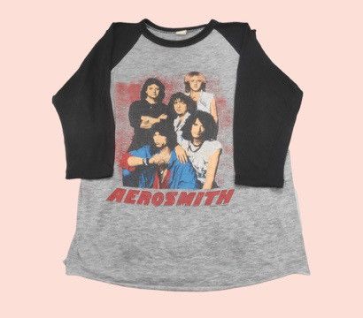 Other Vtg Aerosmith 84/85 Raglan Shirt Size US M / EU 48-50 / 2 - 1 Thumbnail