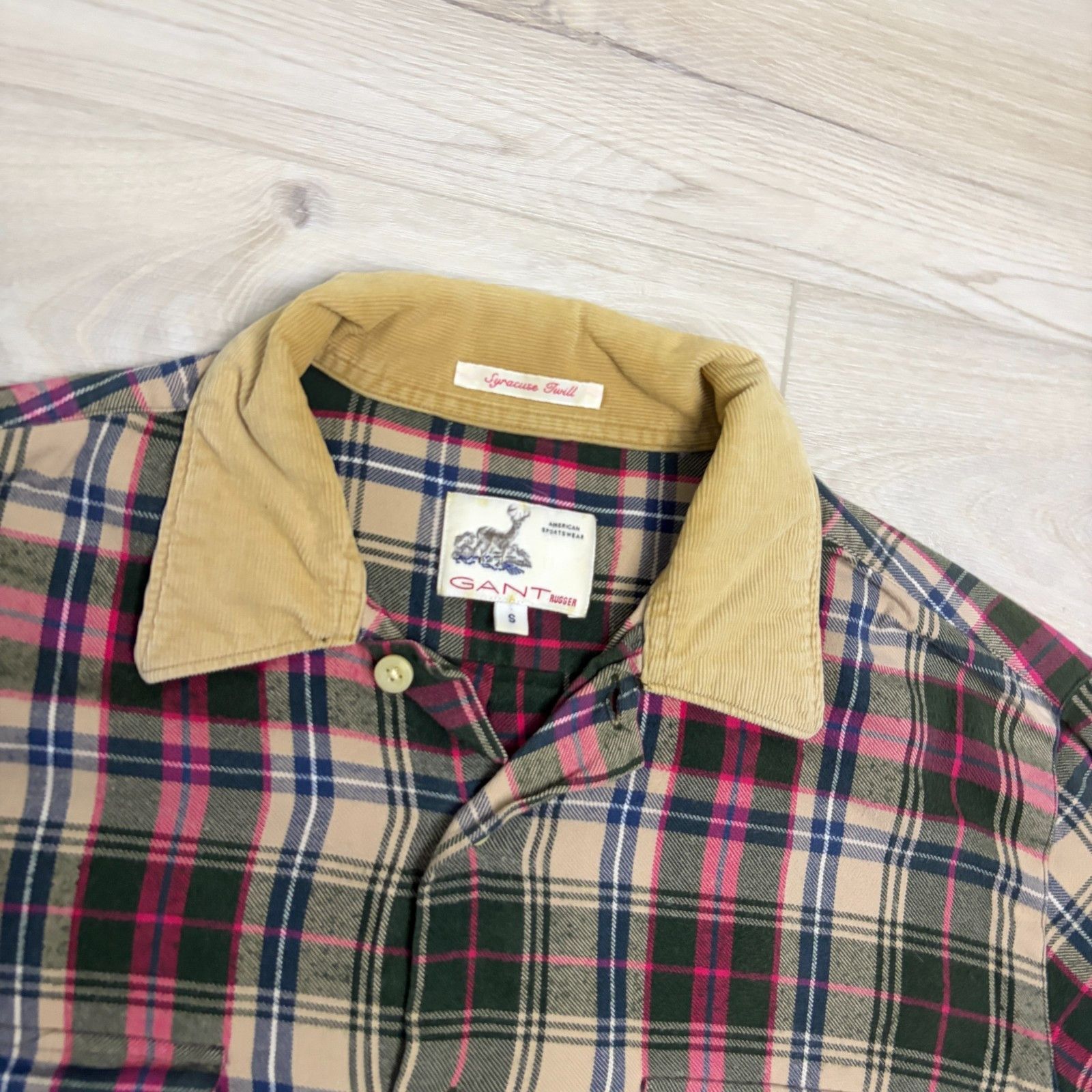 Gant GANT VINTAGE RUGGER Plaid Corduroy Button Casual Shirt Small Size US S / EU 44-46 / 1 - 2 Thumbnail