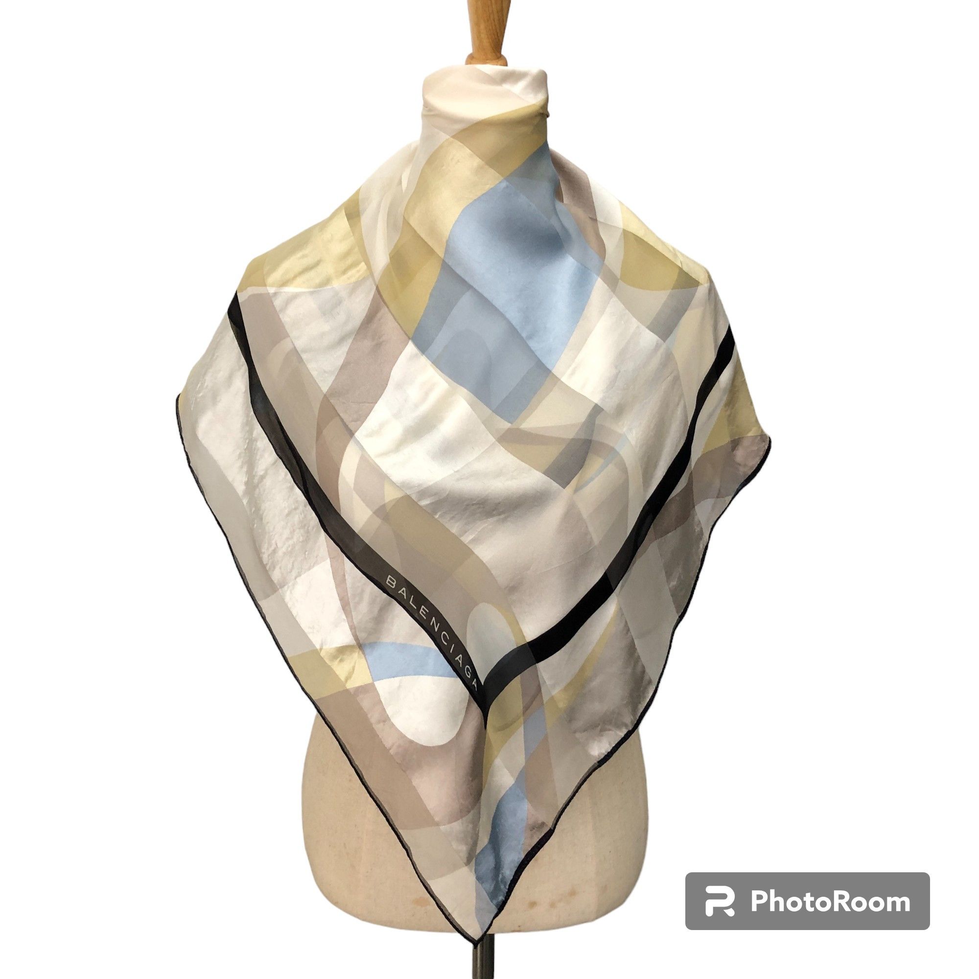 Balenciaga Abstract Silk Scarf M1146