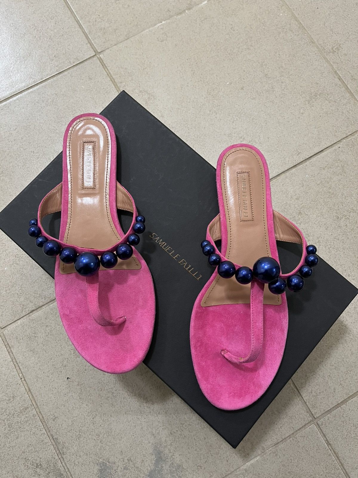 Other Samuele Failli Bead Sandals Sz 40(10us) Size US 10 / IT 40 - 1 Thumbnail