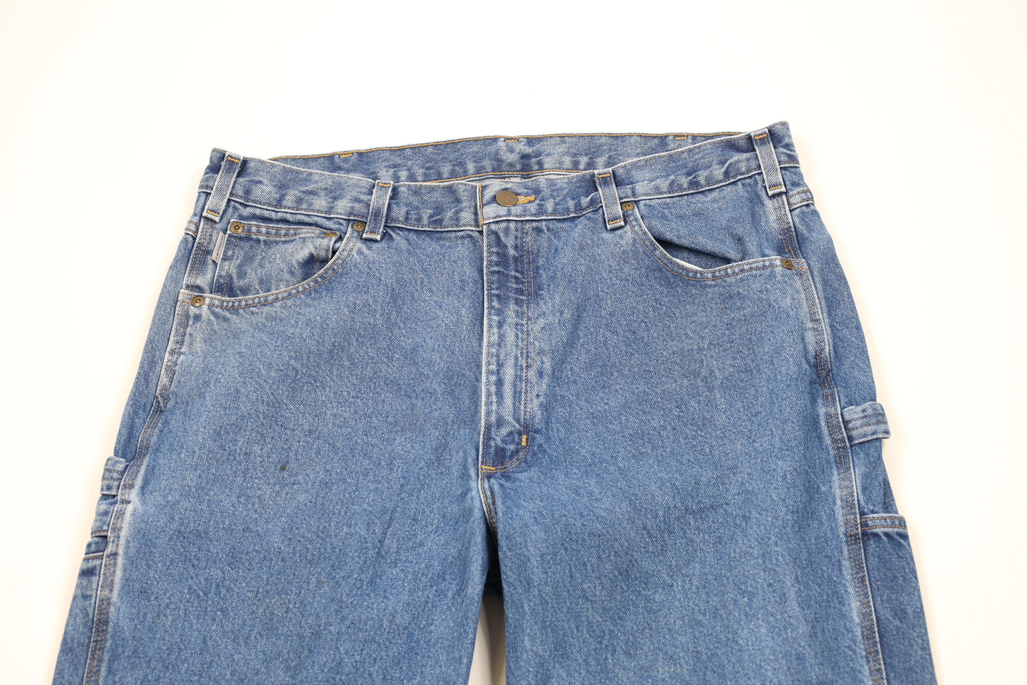 Carhartt Vintage Carhartt Relaxed Wide Leg Dungaree Denim Jeans Size US 38 / EU 54 - 2 Thumbnail