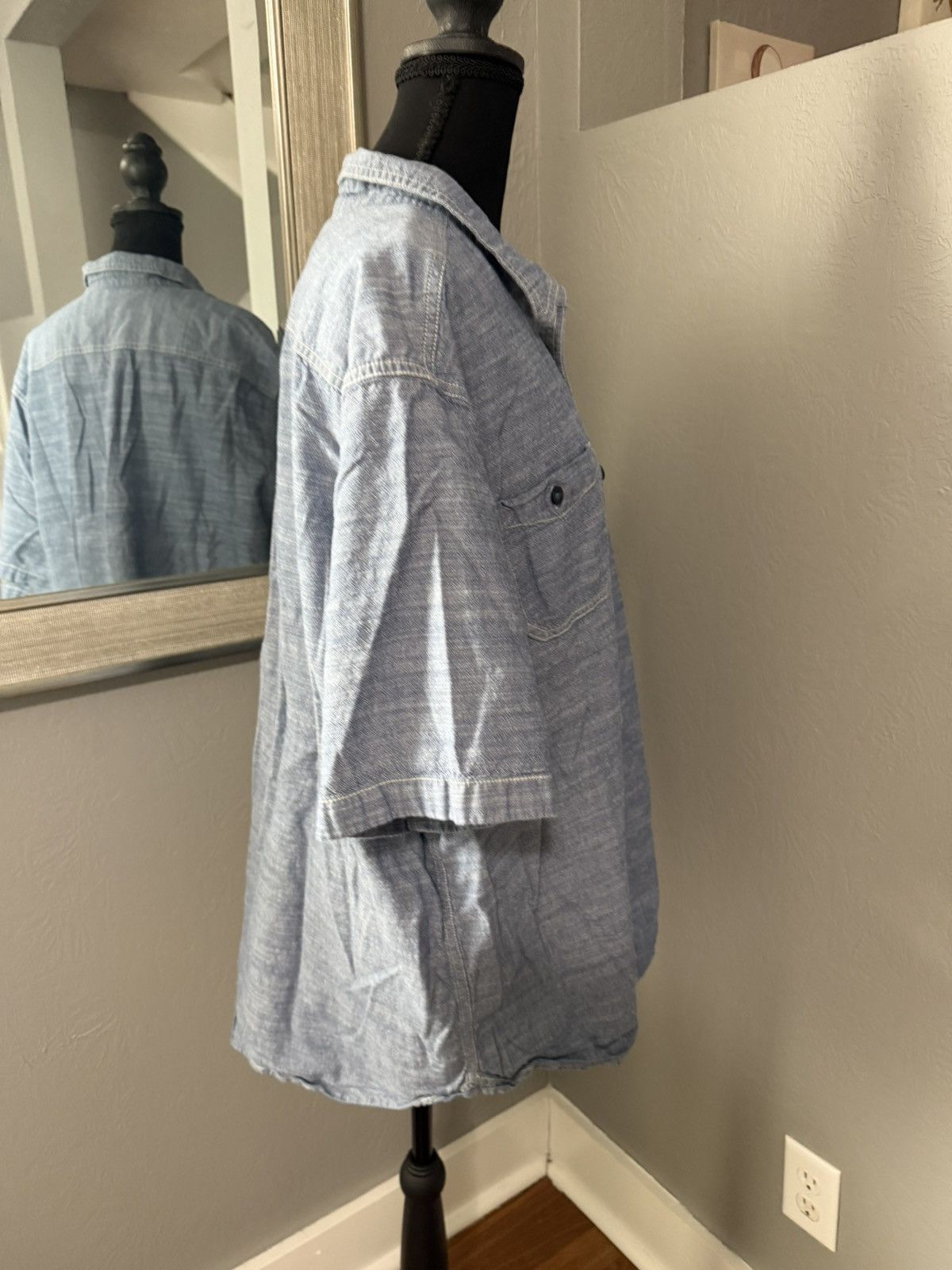 Woolrich Woolen Mills Woolrich Chambray Short Sleeve Button Down Shirt Size XXL Size US XXL / EU 58 / 5 - 5 Thumbnail