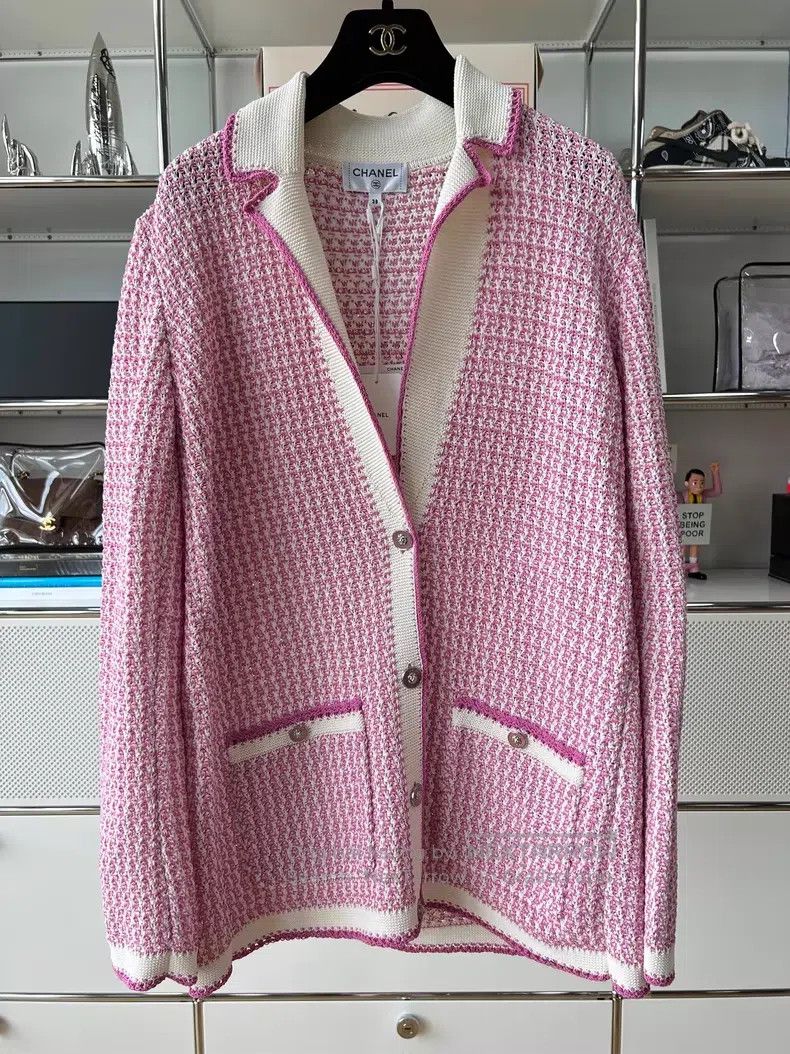 Chanel Chanel 22P Early Spring Preview Pink Purple White Fine Pla Size XS / US 0-2 / IT 36-38 - 2 Thumbnail