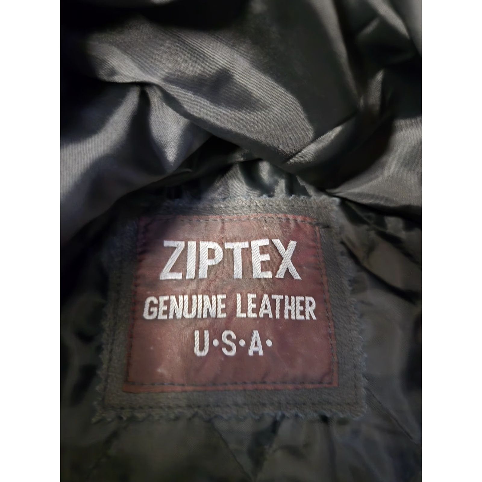 Vintage VINTAGE Ziptex Leather Jacket Mens M Black Red Canada Maple Leaf Flag Bomber 90s Style Size US M / EU 48-50 / 2 - 6 Thumbnail