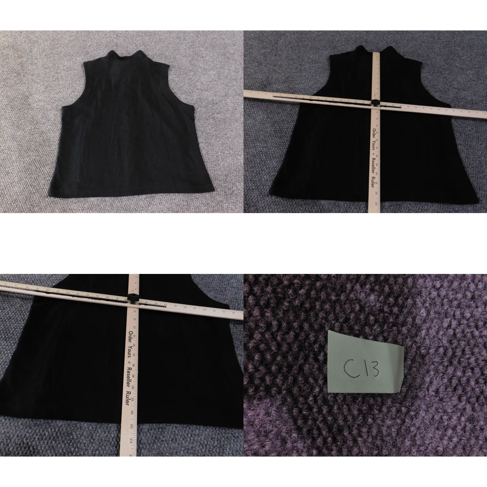 Coldwater Creek Coldwater Creek Vest Womens Petite XL Black Pink Zip Front Sleeveless Fleece Size XL / US 12-14 / IT 48-50 - 8 Thumbnail