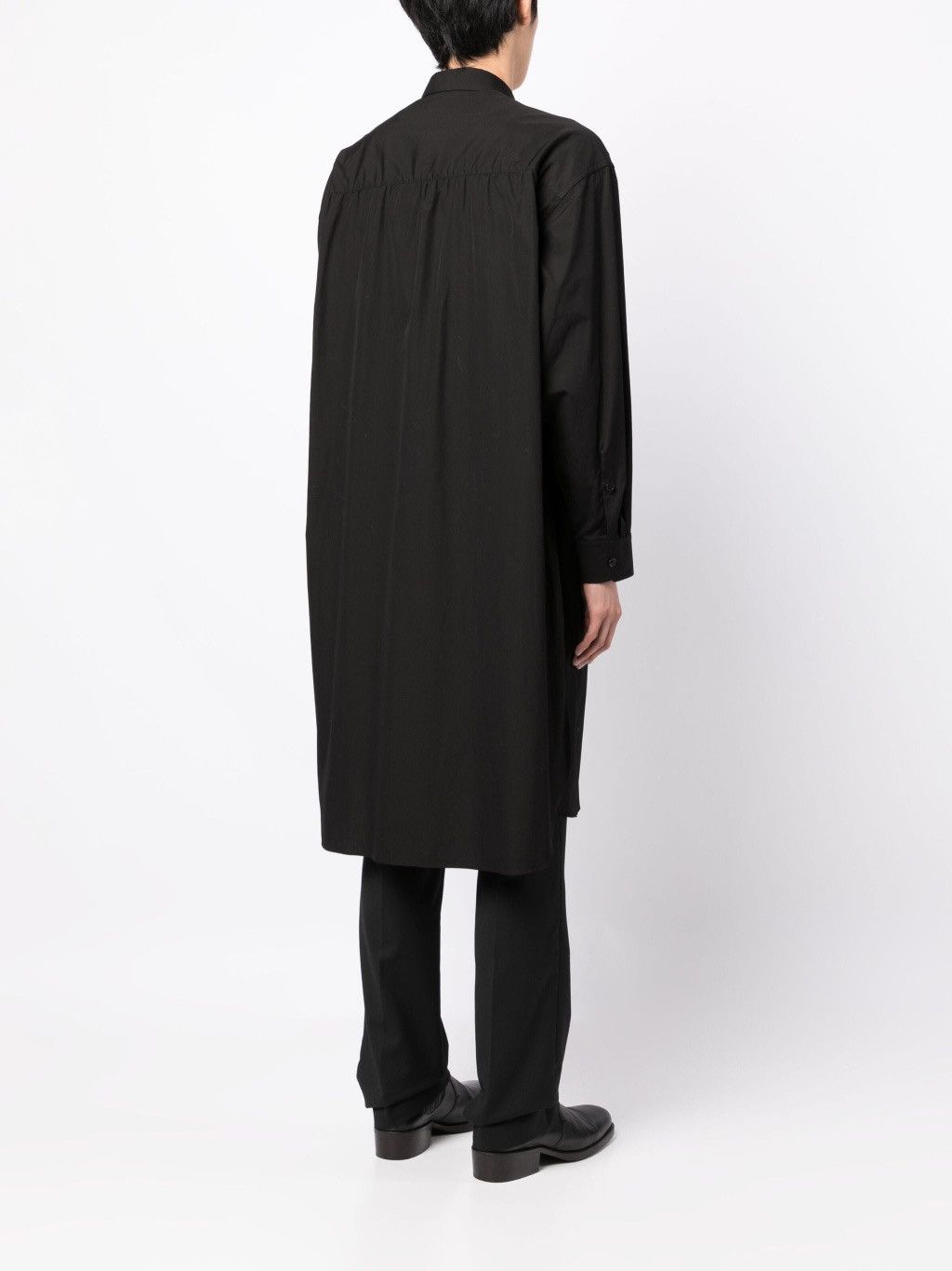 Yohji Yamamoto SS23 Yohji Yamamoto Homme Long Shirt Asymmetrical Hem Size US L / EU 52-54 / 3 - 9 Thumbnail