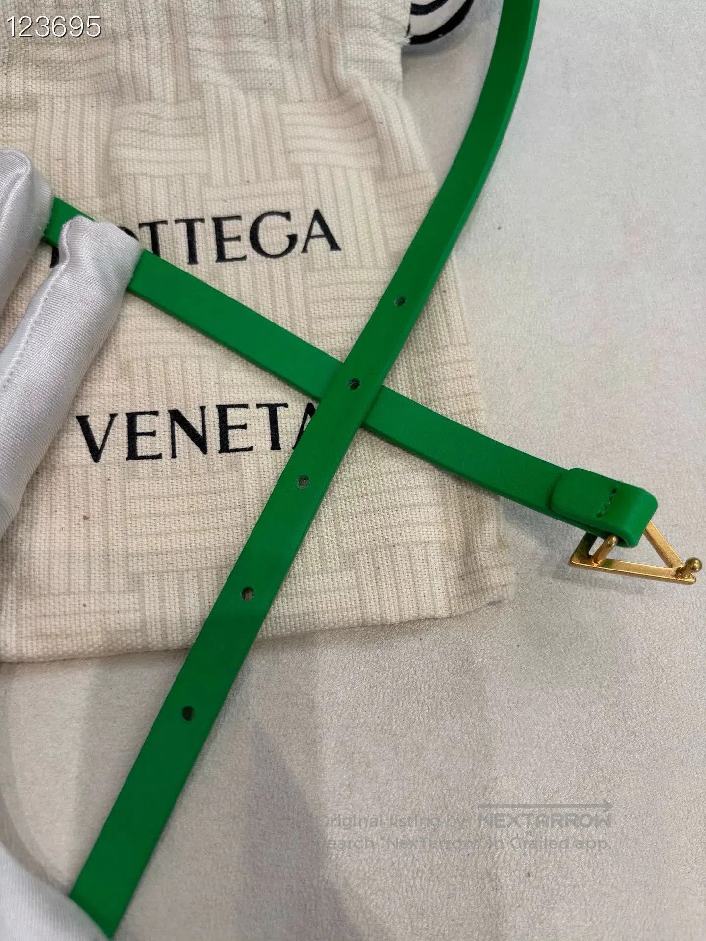 Bottega Veneta Bottega Veneta Green Triangle Buckle Belt. Size ONE SIZE - 6 Thumbnail