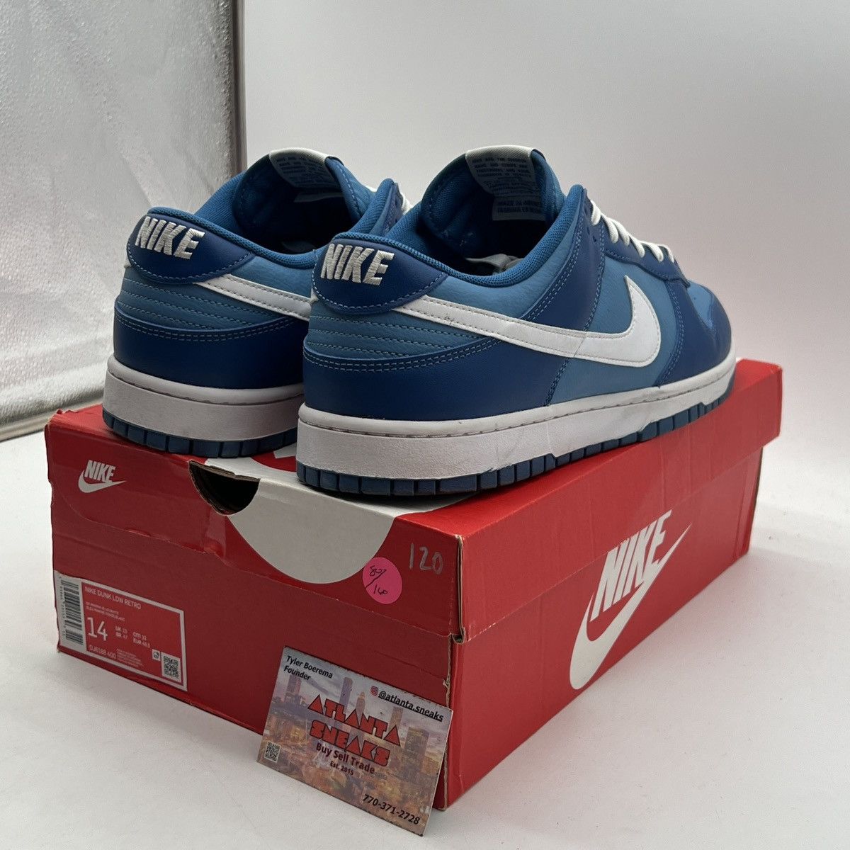 Nike Nike dunk low dark Marina blue Size US 14 / EU 47 - 6 Thumbnail
