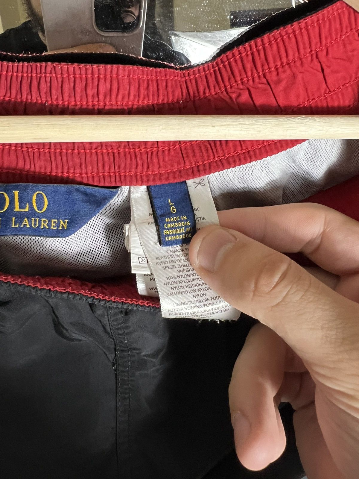 Polo Ralph Lauren POLO Ralph Lauren Classic Black Swim Shorts with Red Pony Size US 34 / EU 50 - 6 Thumbnail