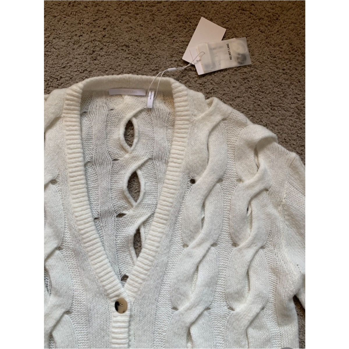 Helmut Lang HELMUT LANG CUT OUT CARDIGAN Size US M / EU 48-50 / 2 - 14 Thumbnail