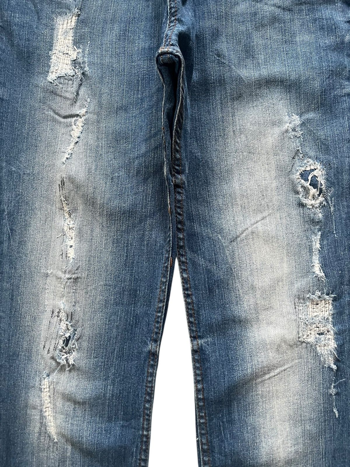 semanticdesign Vintage Semantic Design Faded Wash Distressed Jeans Size 32" / US 10 / IT 46 - 3 Thumbnail