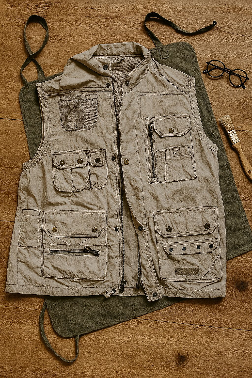 Other Vintage Rodeo C&A Tactical Utility Vest XL Khaki Workwear Size US XL / EU 56 / 4 - 10 Thumbnail