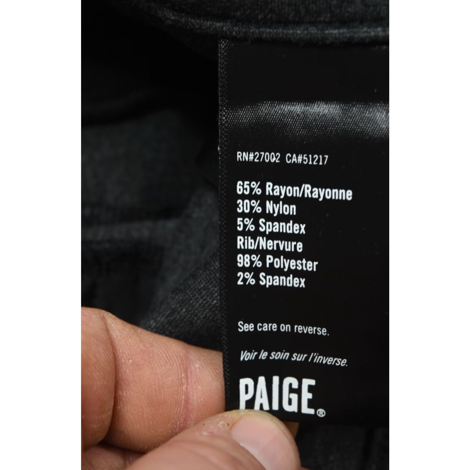 Paige Paige Elmwood Joggers Mens 32 Gray Black Stretch Tapered Slim Fit Pants Size US 32 / EU 48 - 6 Thumbnail