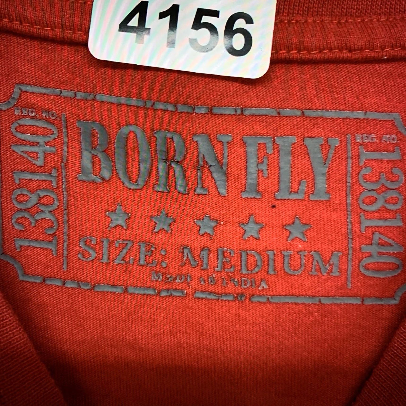 Born VINTAGE Born Fly New York Streetwear T-Shirt M Red Graphic Print Ninja Stars 90s Mens Size US M / EU 48-50 / 2 - 5 Thumbnail