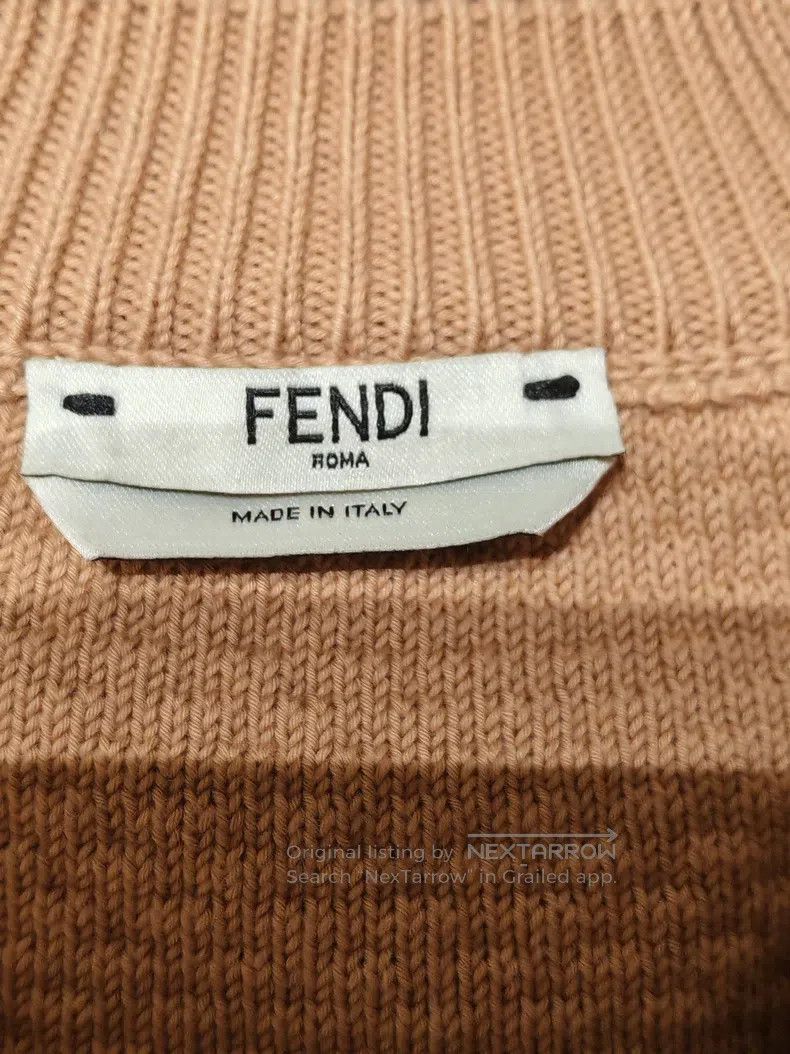 Fendi Fendi Khaki off-shoulder knitted top Size XS / US 0-2 / IT 36-38 - 3 Thumbnail