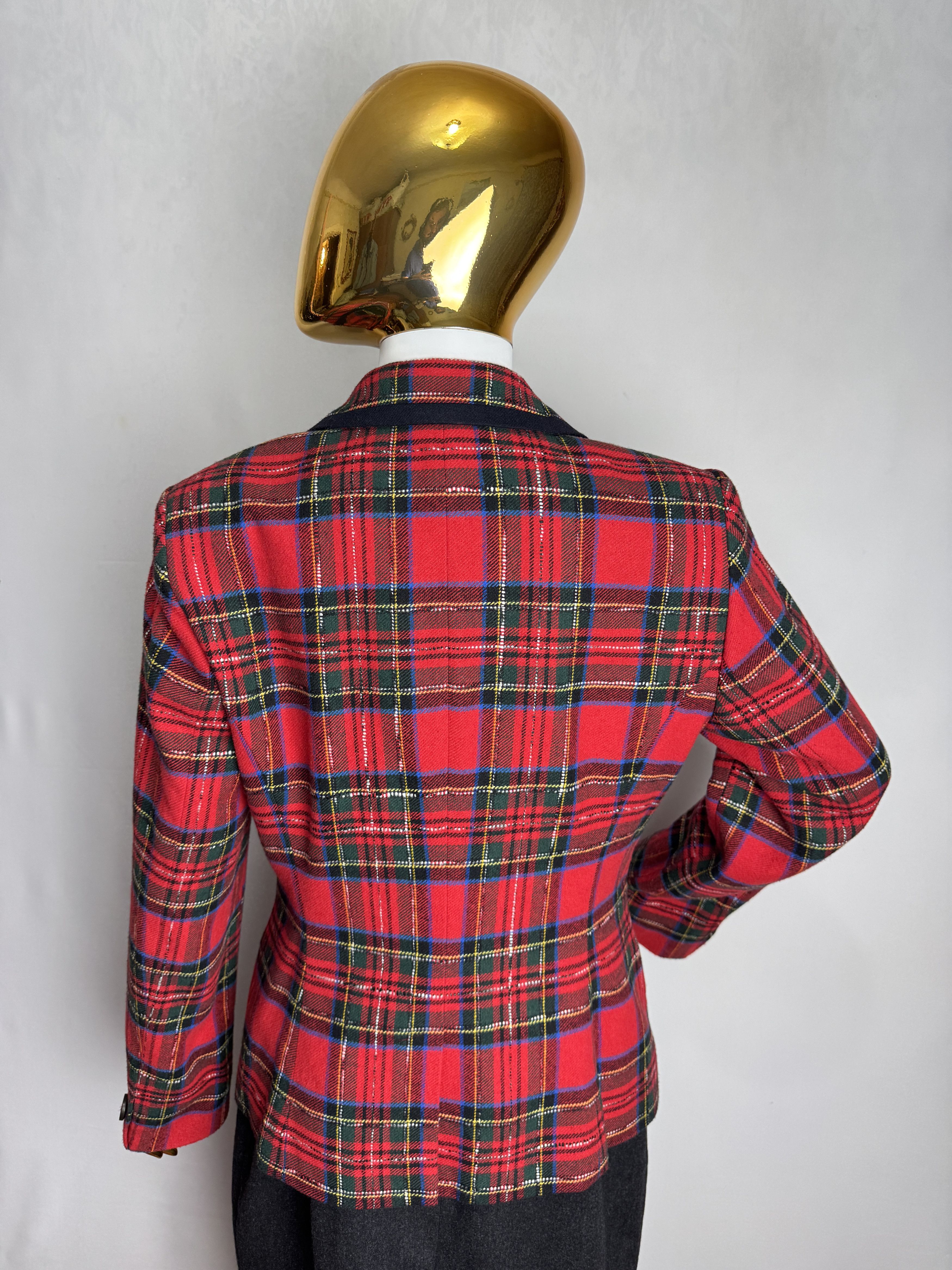 Other × Vintage GABRIELLA BENELLI vintage women’s tartan wool blend jacket Size S / US 4 / IT 40 - 9 Thumbnail