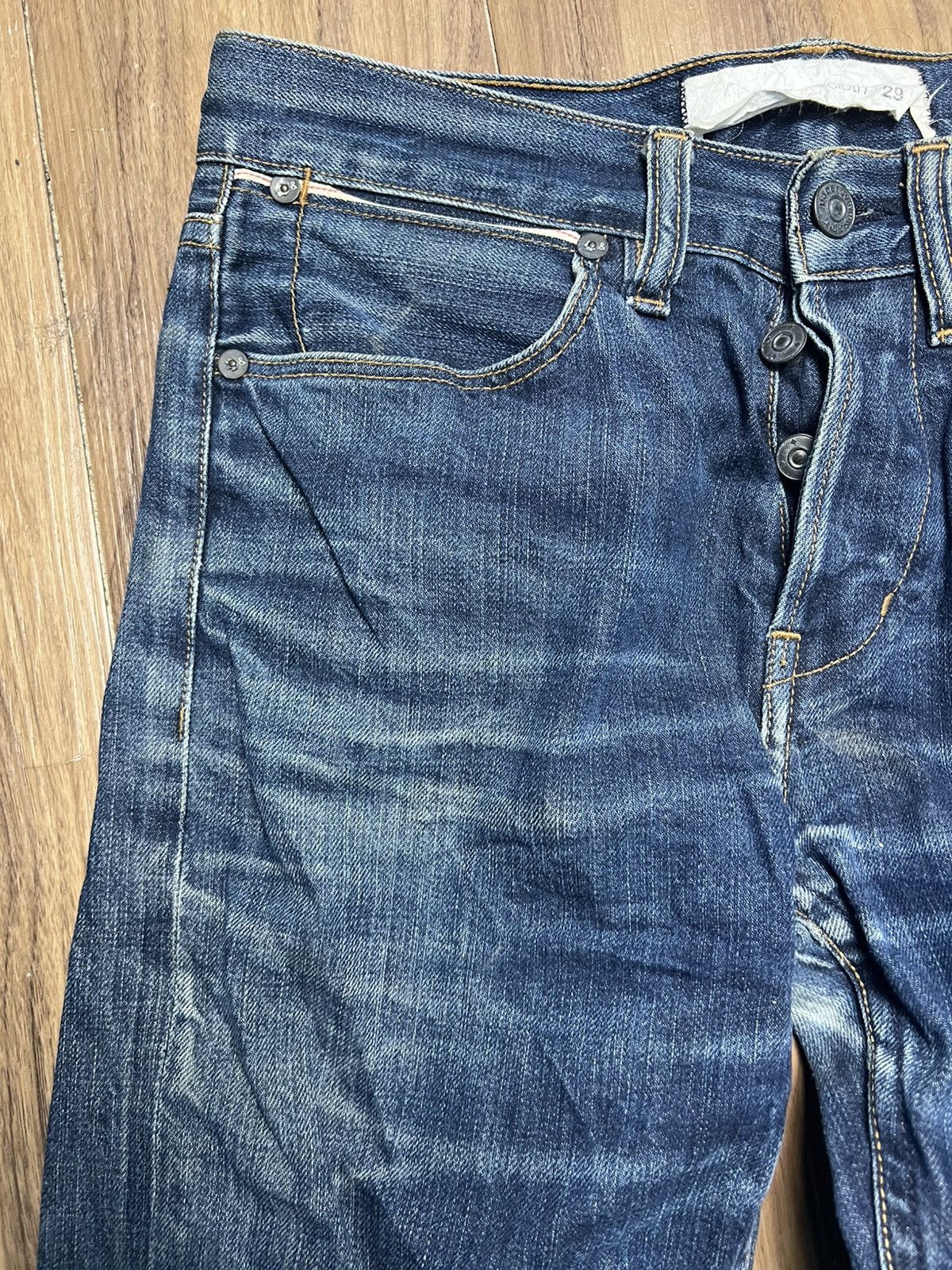 Paper Denim & Cloth Vintage Paper Denim & Cloth MadeInUSA Straight Leg Jeans(45) Size US 29 - 3 Thumbnail