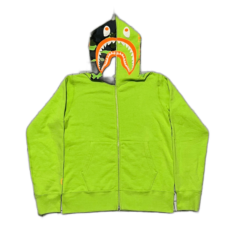 Bape Bape Camouflage Shark Hoodie Jacket Size M Size US M / EU 48-50 / 2 - 1 Thumbnail
