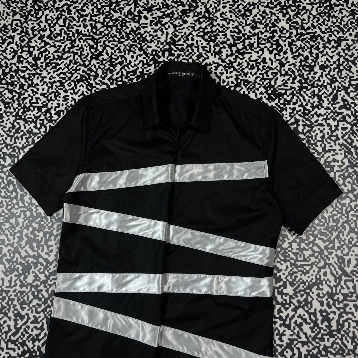 Frankie Morello Vintage Y2K Frankie Morello Striped Jail Style Luxury Shirt Size US L / EU 52-54 / 3 - 9 Thumbnail
