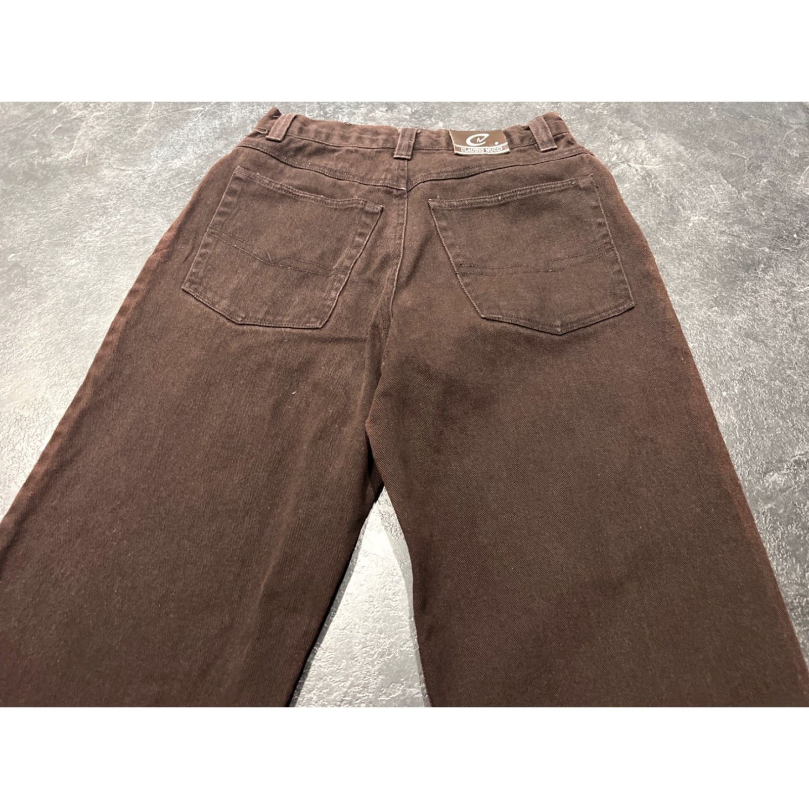 Denime Claudio Nucci Men Classic Straight Jeans Brown Denim 28x28 Regular Mid Rise 5 Pocket Mexico Size US 38 / EU 54 - 2 Thumbnail