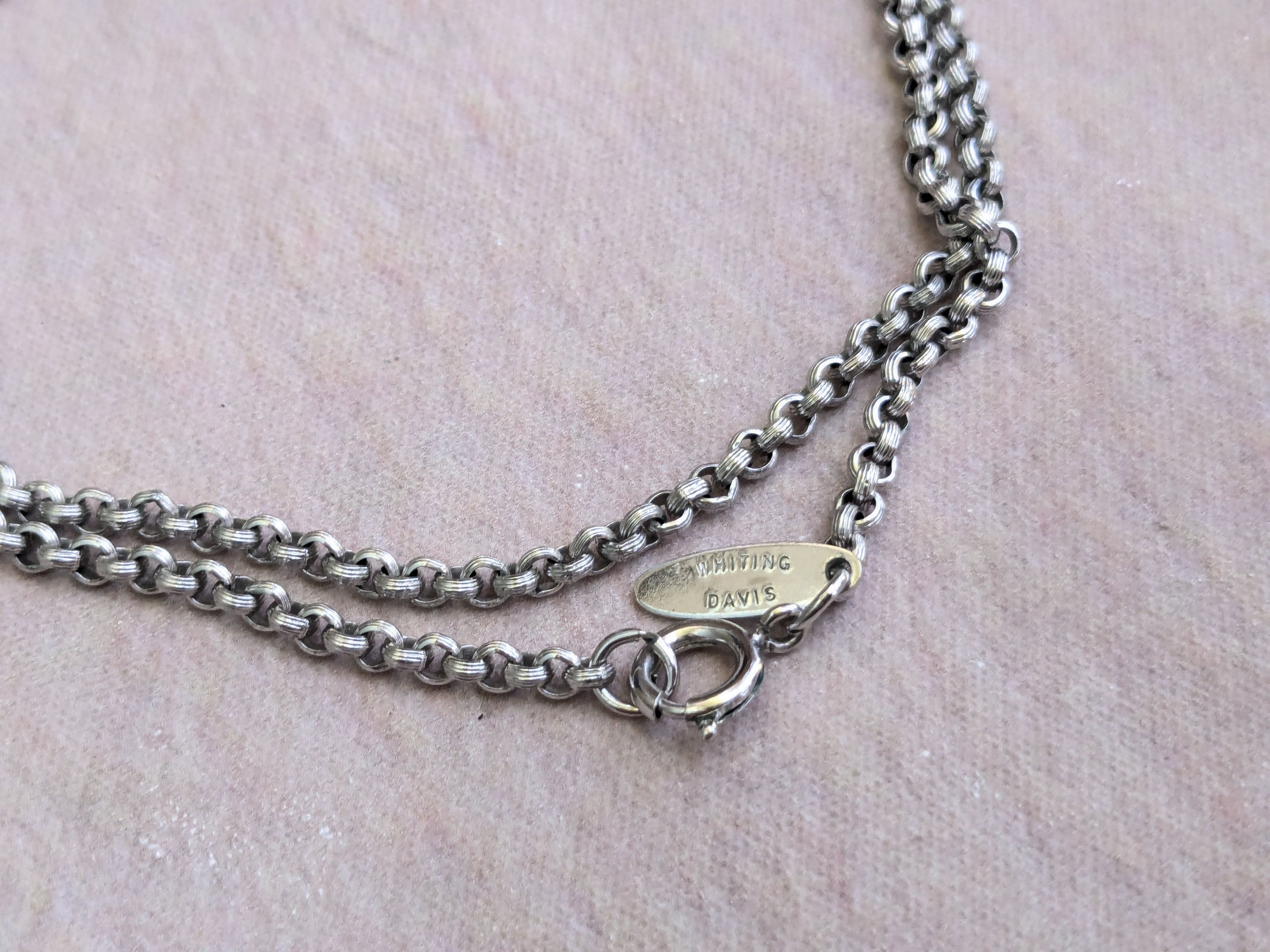 Jewelry × Vintage Silver Choker Necklace 21.5" Round Chain Size ONE SIZE - 4 Thumbnail