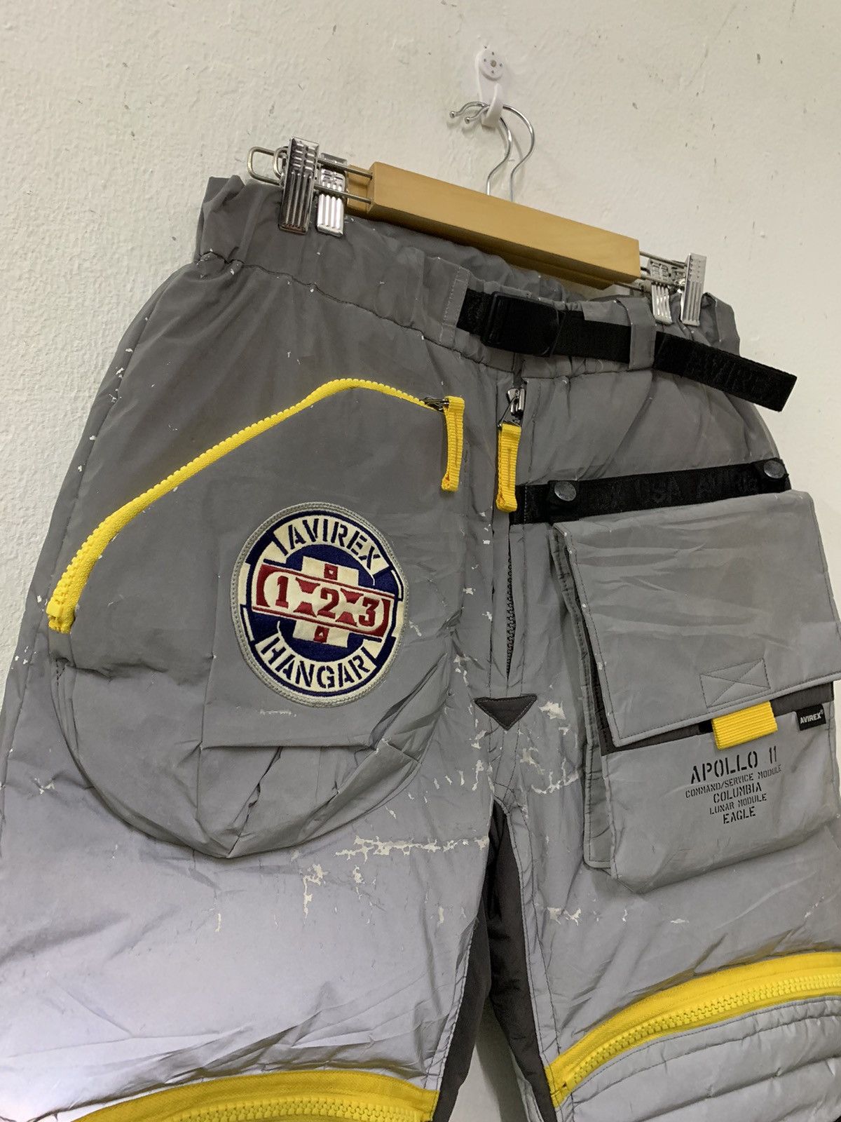 Apollo Avirex Hangar Apollo 11 Puffer Pants Distressed Reflective Size US 34 / EU 50 - 5 Thumbnail