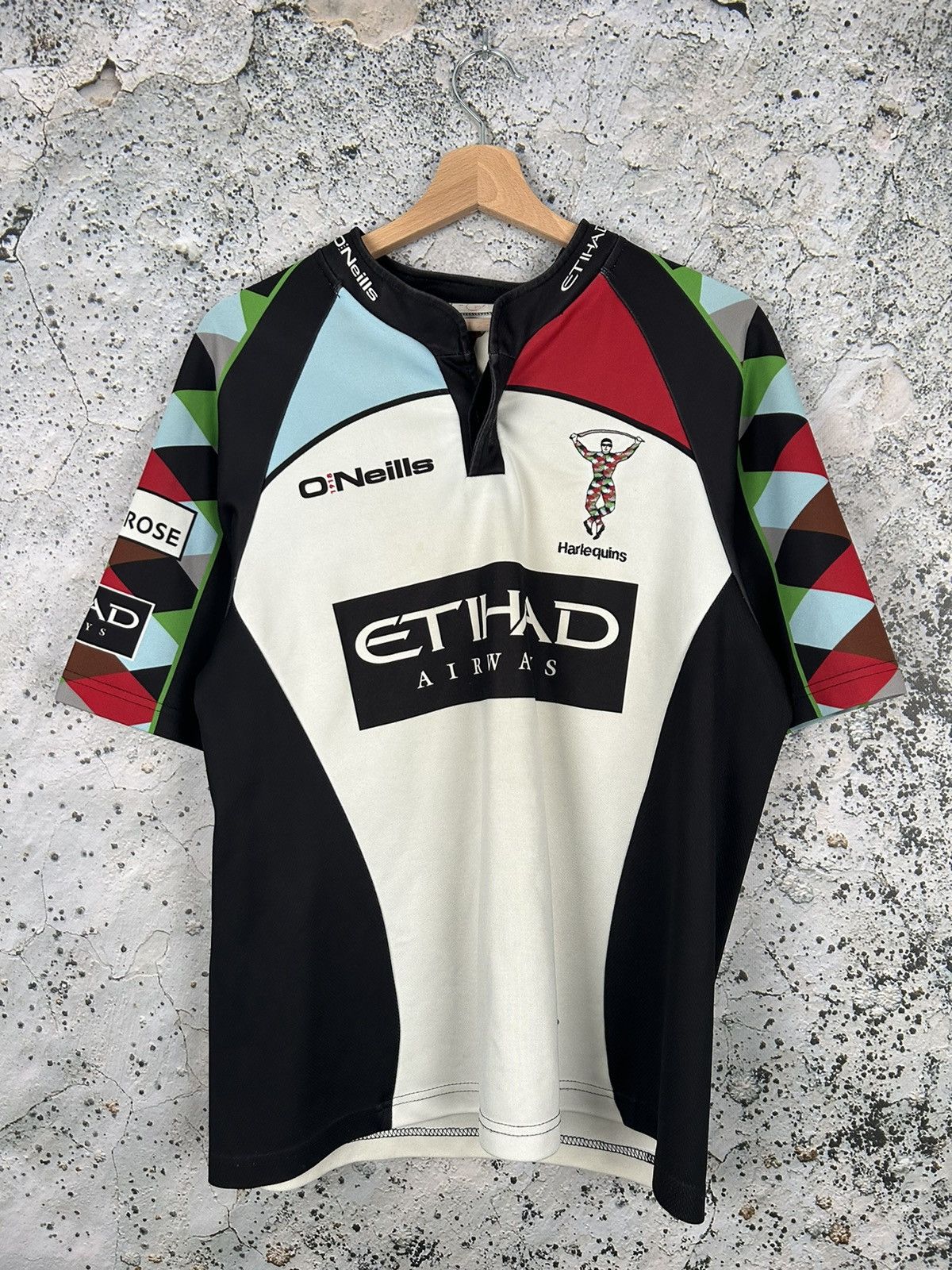 Vintage Vintage Harlequins Rugby Jersey 90s Rare Streetwear Hype Size US S / EU 44-46 / 1 - 1 Thumbnail