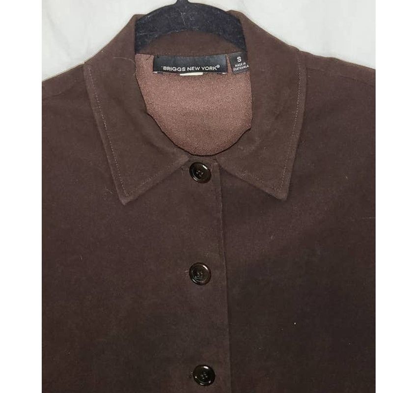 Briggs & Riley Briggs New York Brown Button Down Jacket Size Small Size S / US 4 / IT 40 - 3 Thumbnail