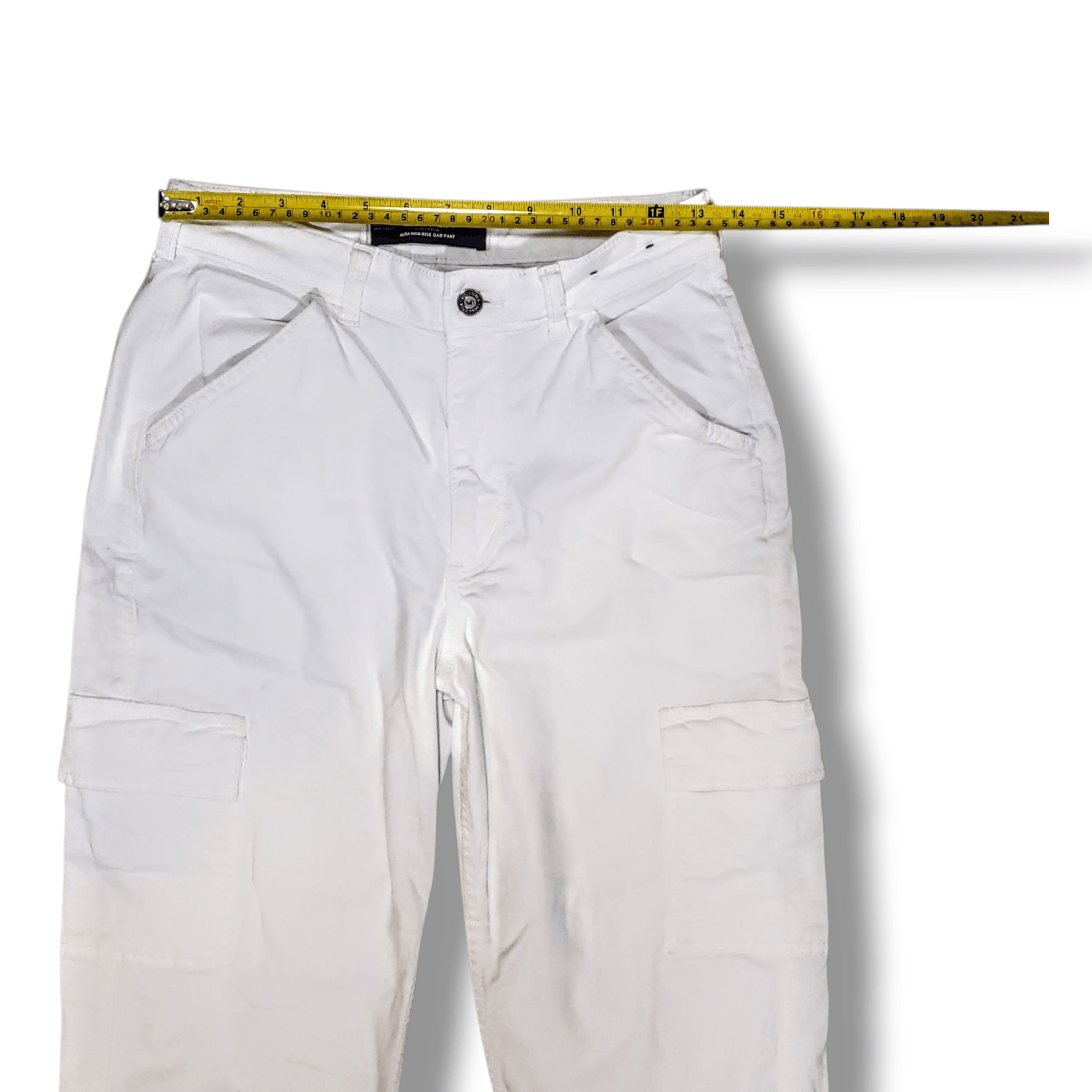 Hollister Hollister Size 2 PRISTINE White High-Rise DAD PANTS Winter Size 27" / US 4 / IT 40 - 5 Thumbnail