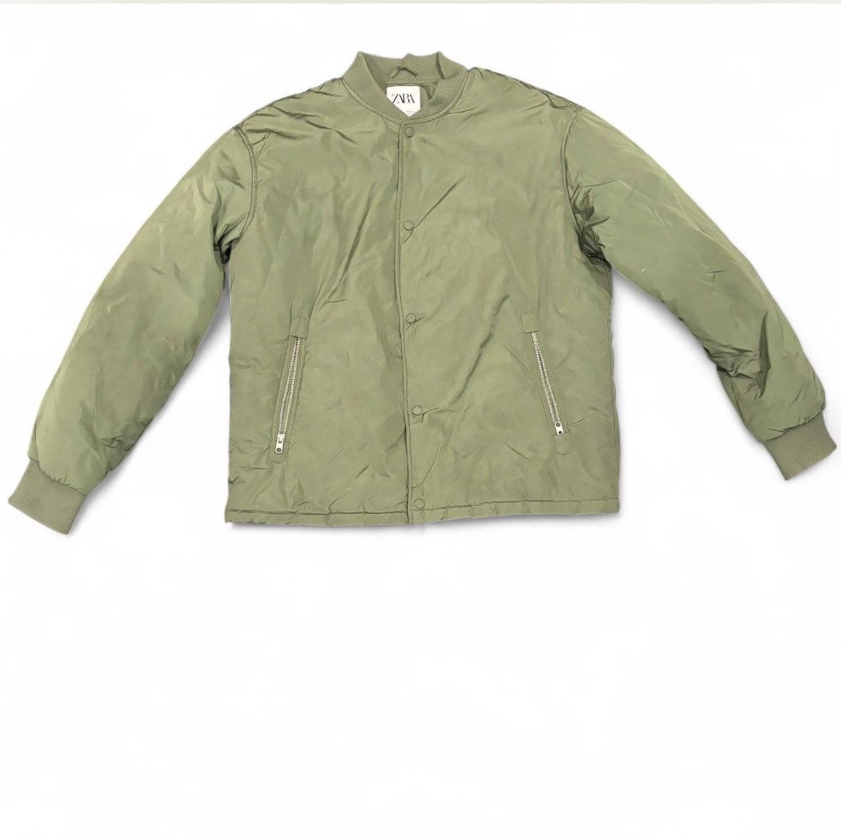 Zara Zara Green Bomber Jacket Size US M / EU 48-50 / 2 - 1 Thumbnail