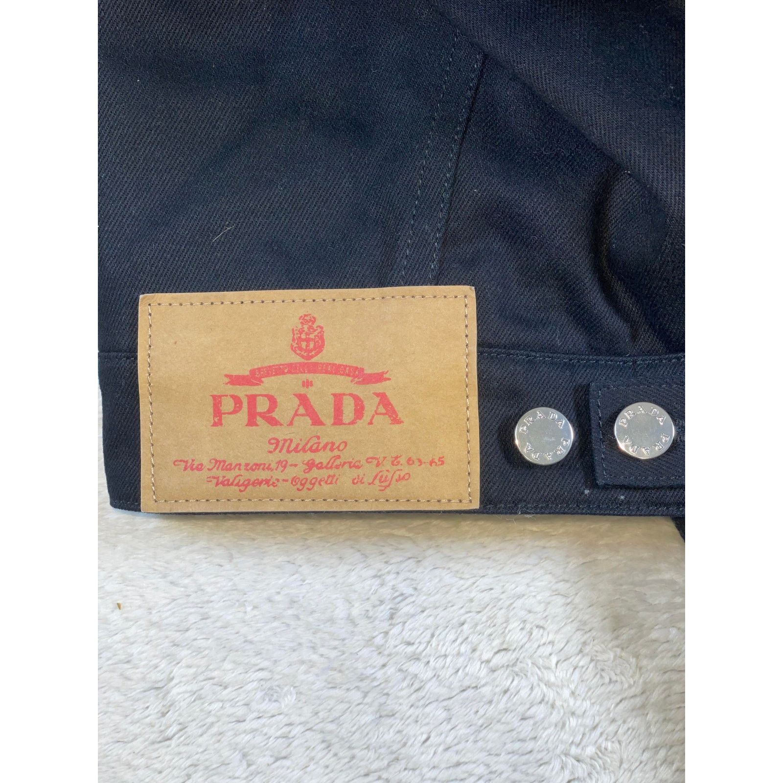 Prada Prada Bull Blouson Black Denim Jacket Size US L / EU 52-54 / 3 - 15 Thumbnail