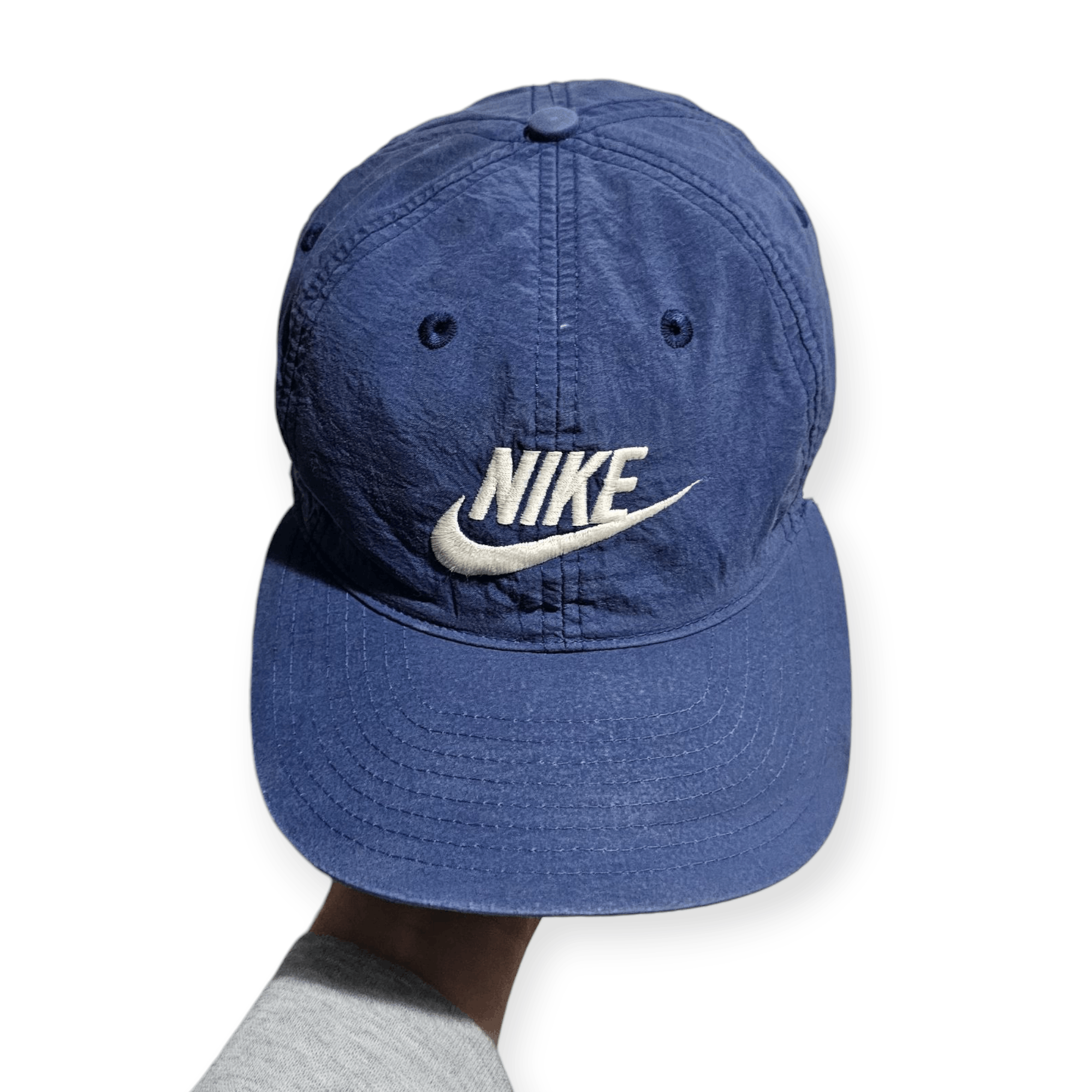 Nike Nike 90's Vintage Blue Nylon Hat Size ONE SIZE - 2 Thumbnail