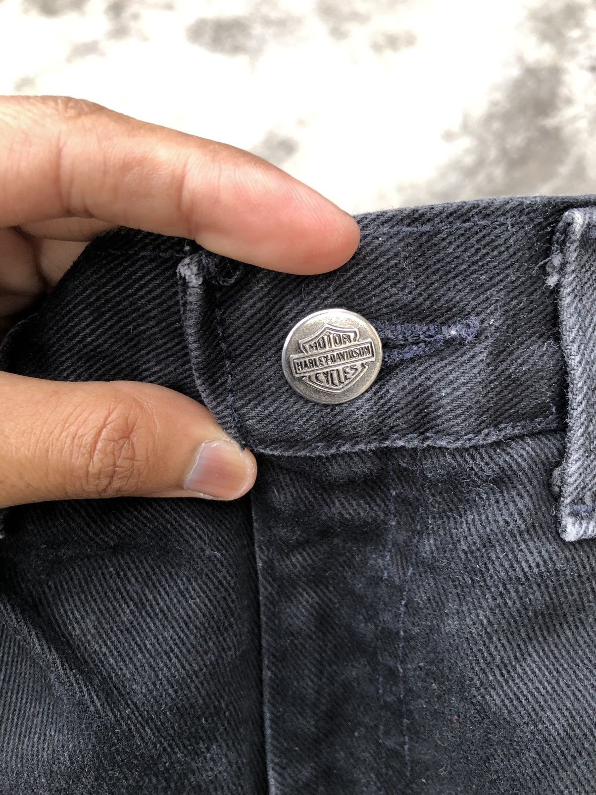 Harley Davidson VINTAGE HARLEY DAVIDSON DISTRESSED DENIM Size US 29 - 5 Thumbnail