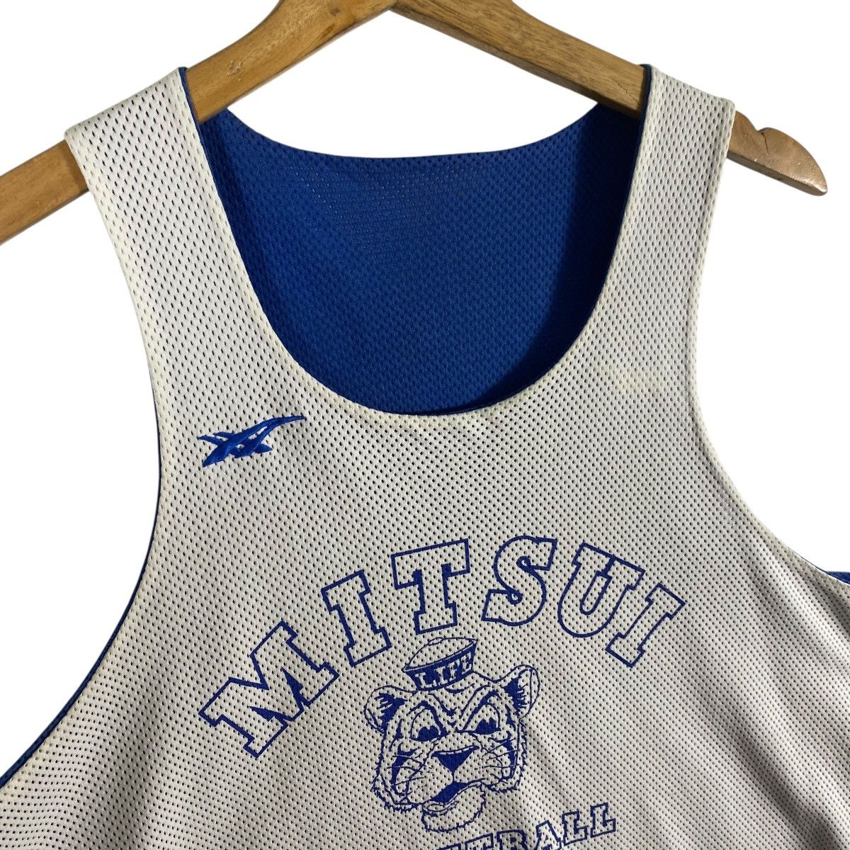 Japanese Brand Mitsui Basketball reversible mesh Jersey (fit size M) Size US M / EU 48-50 / 2 - 14 Thumbnail