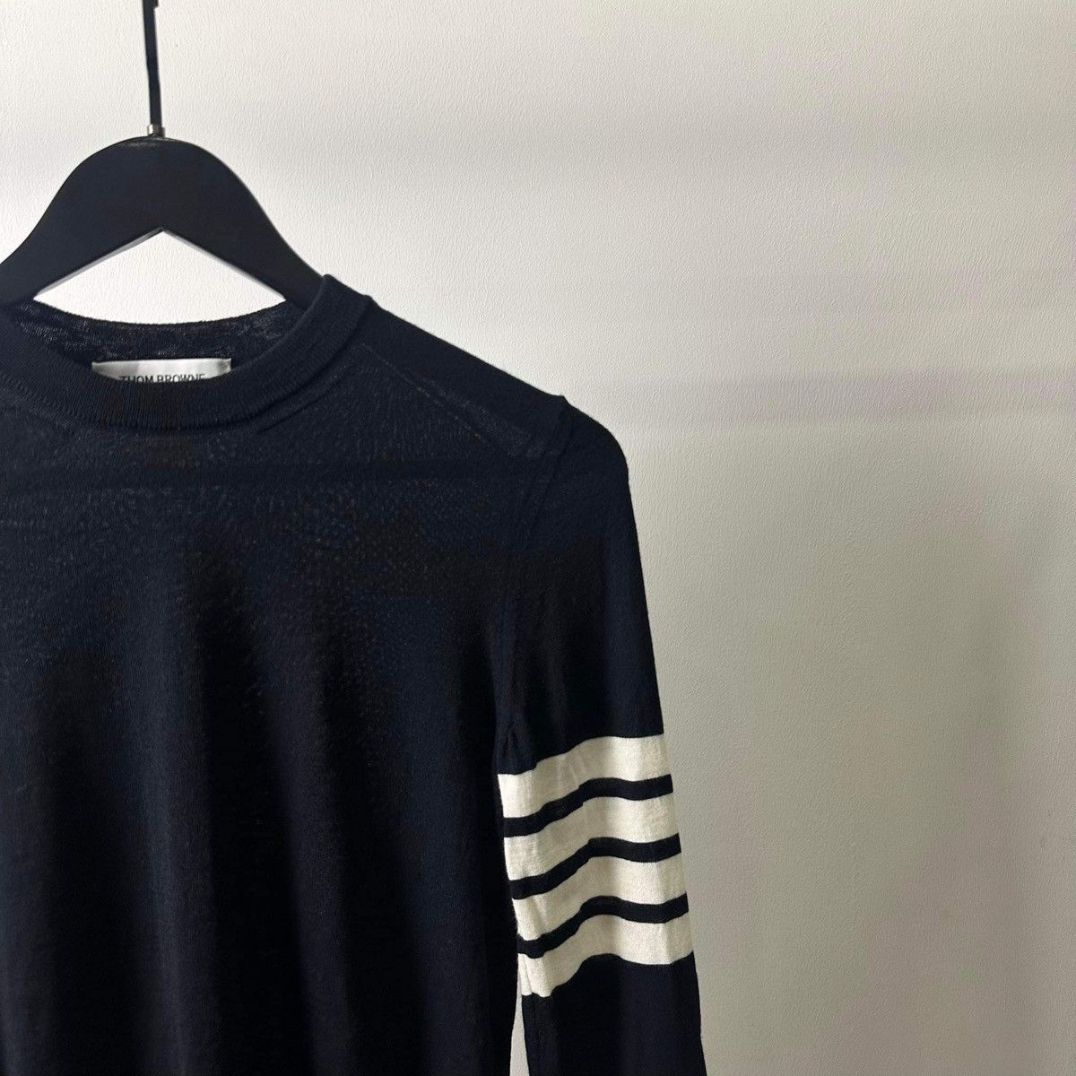 Thom Browne THOM BROWNE 4BAR NAVY WOOL KNITED Size XS / US 0-2 / IT 36-38 - 2 Thumbnail