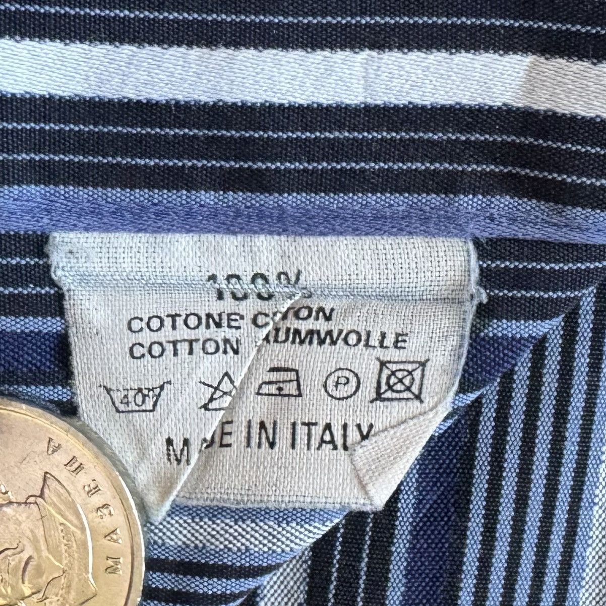 Etro Etro Button Up Striped Shirt Men’s 41 Made In Italy Size US L / EU 52-54 / 3 - 6 Thumbnail