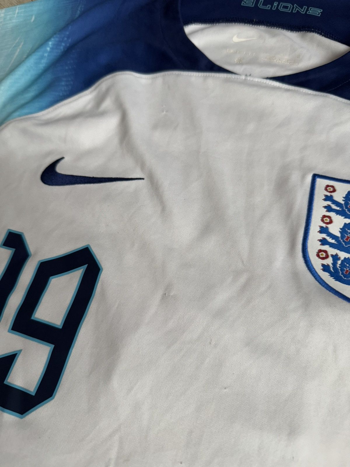 Nike 🔷Nike England 2022 Mason Mount #19 Soccer jersey🔷 Size US L / EU 52-54 / 3 - 6 Thumbnail