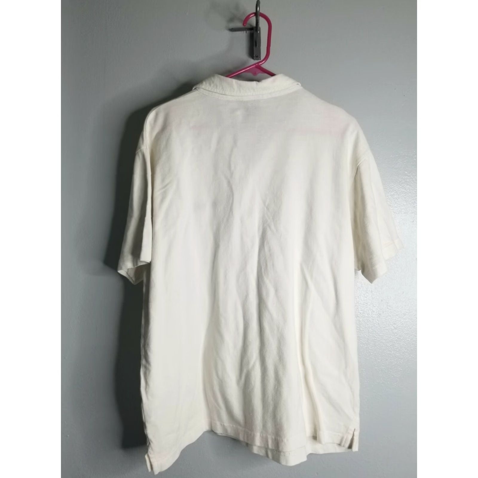 Tommy Hilfiger VINTAGE Tommy Hilfiger Polo Shirt Collared Spell-Out Mens XL Beige Cotton Shirt Polo Spell-Out Tommy Jeans Hilfiger 90s Vintage Men’s Clothing Size US XL / EU 56 / 4 - 2 Thumbnail