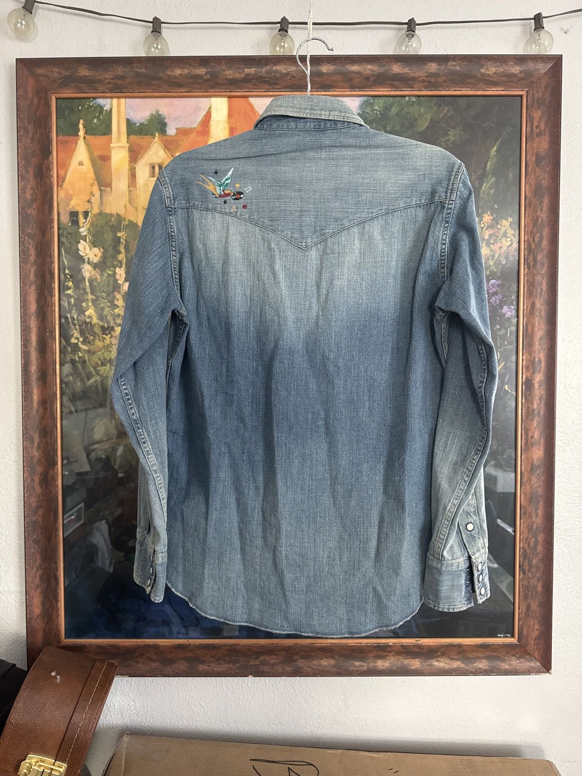 Hysteric Glamour HYSTERIC GLAMOUR // SUPER FUZZ DENIM CHAMBRAY Size US M / EU 48-50 / 2 - 2 Thumbnail