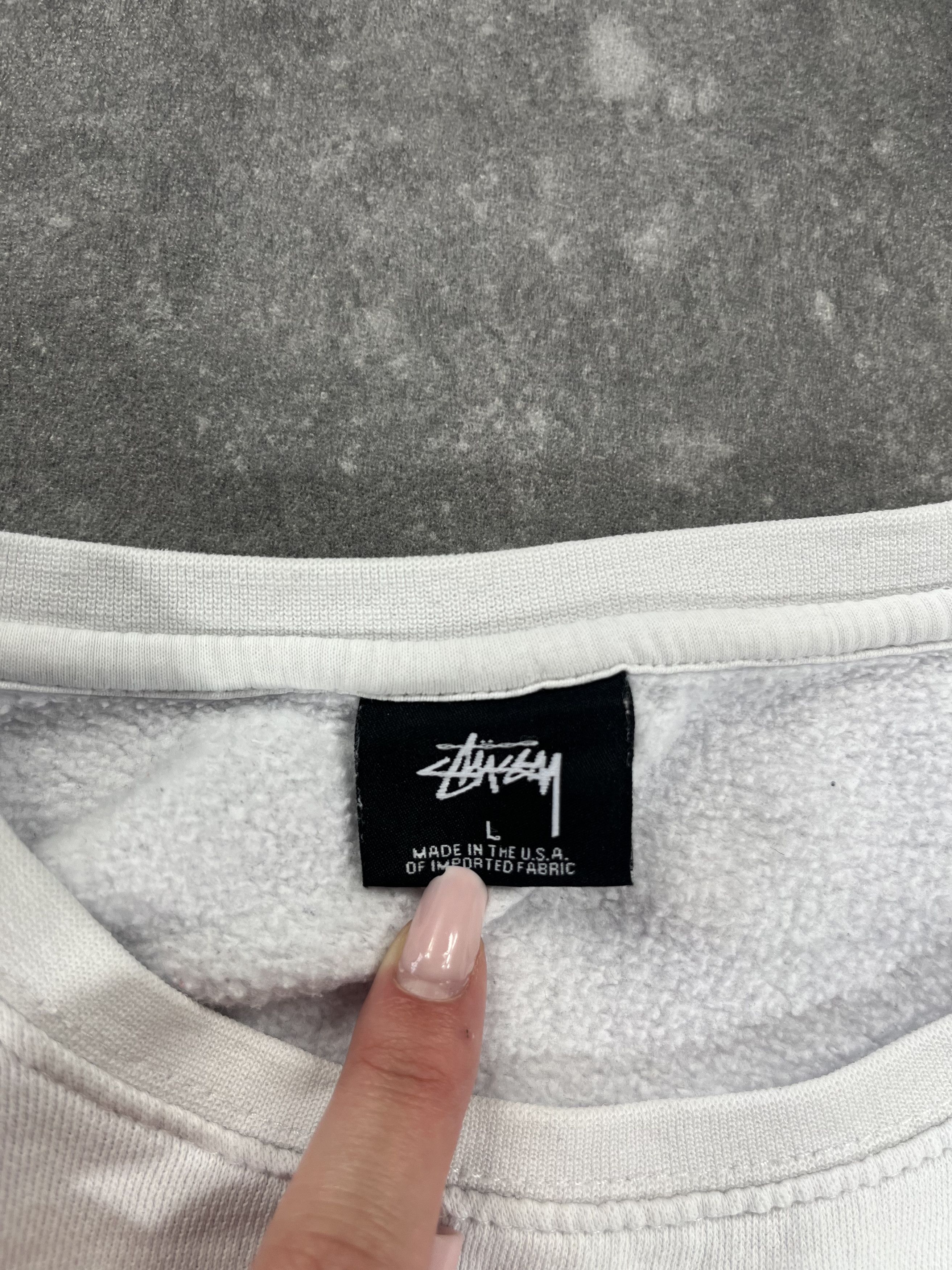 Stussy × Vintage Rare Made in USA Stussy Sweatshirt Boxy Fit 90s Y2K Size US M / EU 48-50 / 2 - 6 Thumbnail