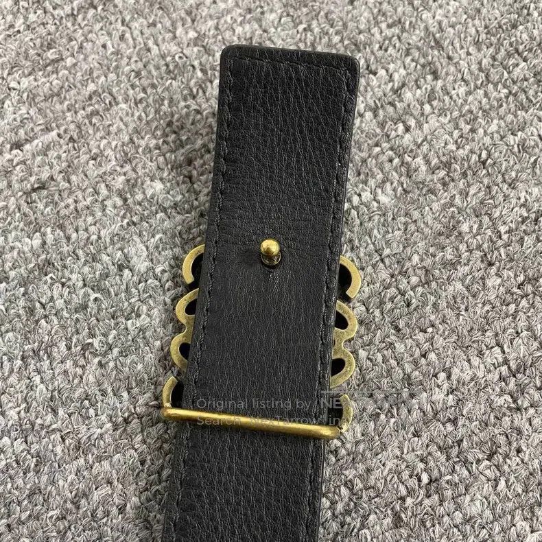 Loewe Loewe Men's Brown Logo Buckle Belt . Size ONE SIZE - 4 Thumbnail