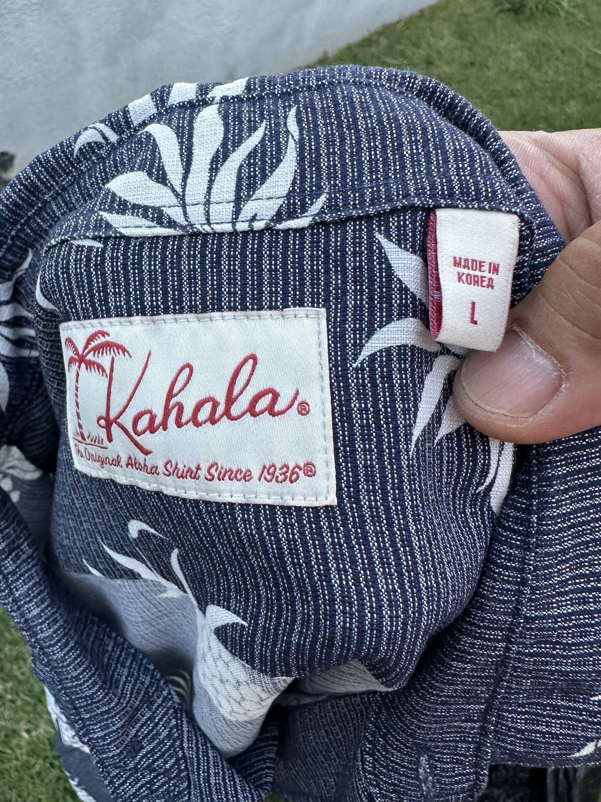 Other PreOwned Kahala Pineapple Print Navy Blue Men's Large Size US L / EU 52-54 / 3 - 4 Thumbnail