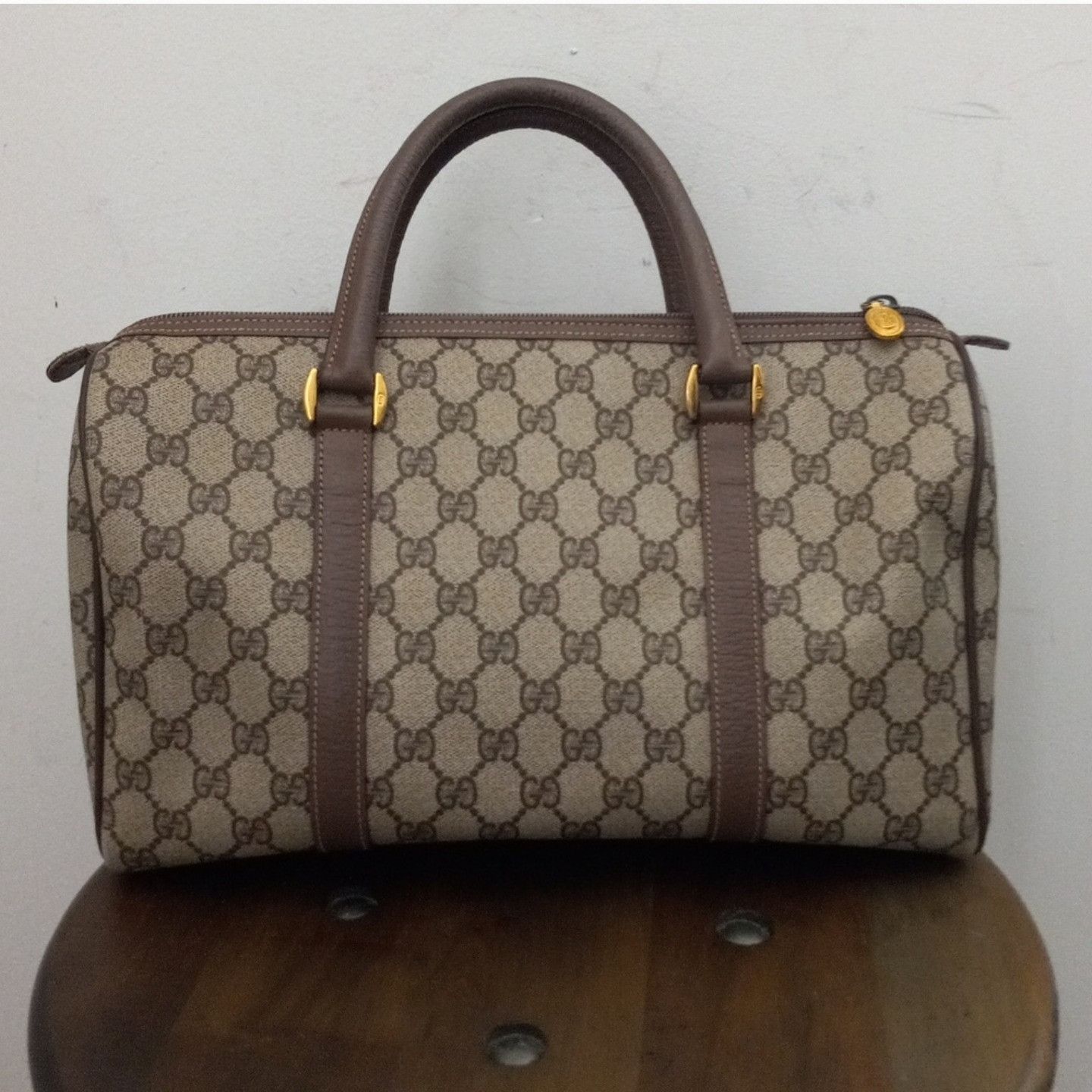 Gucci Vintage Gucci Interlocking GG Monogram Supreme Boston Size ONE SIZE - 4 Thumbnail